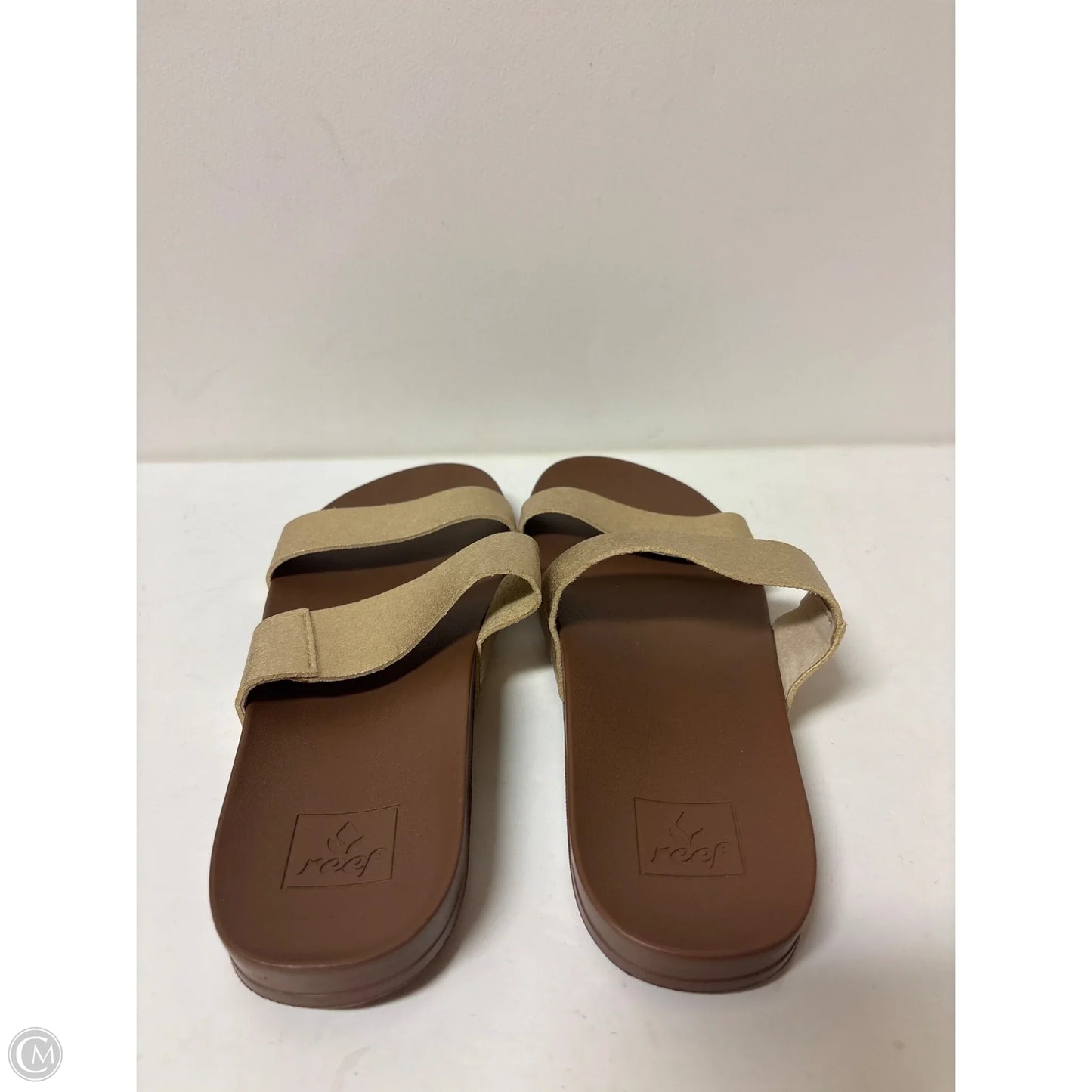 Sandals Flats By Reef In Gold, Size: 9