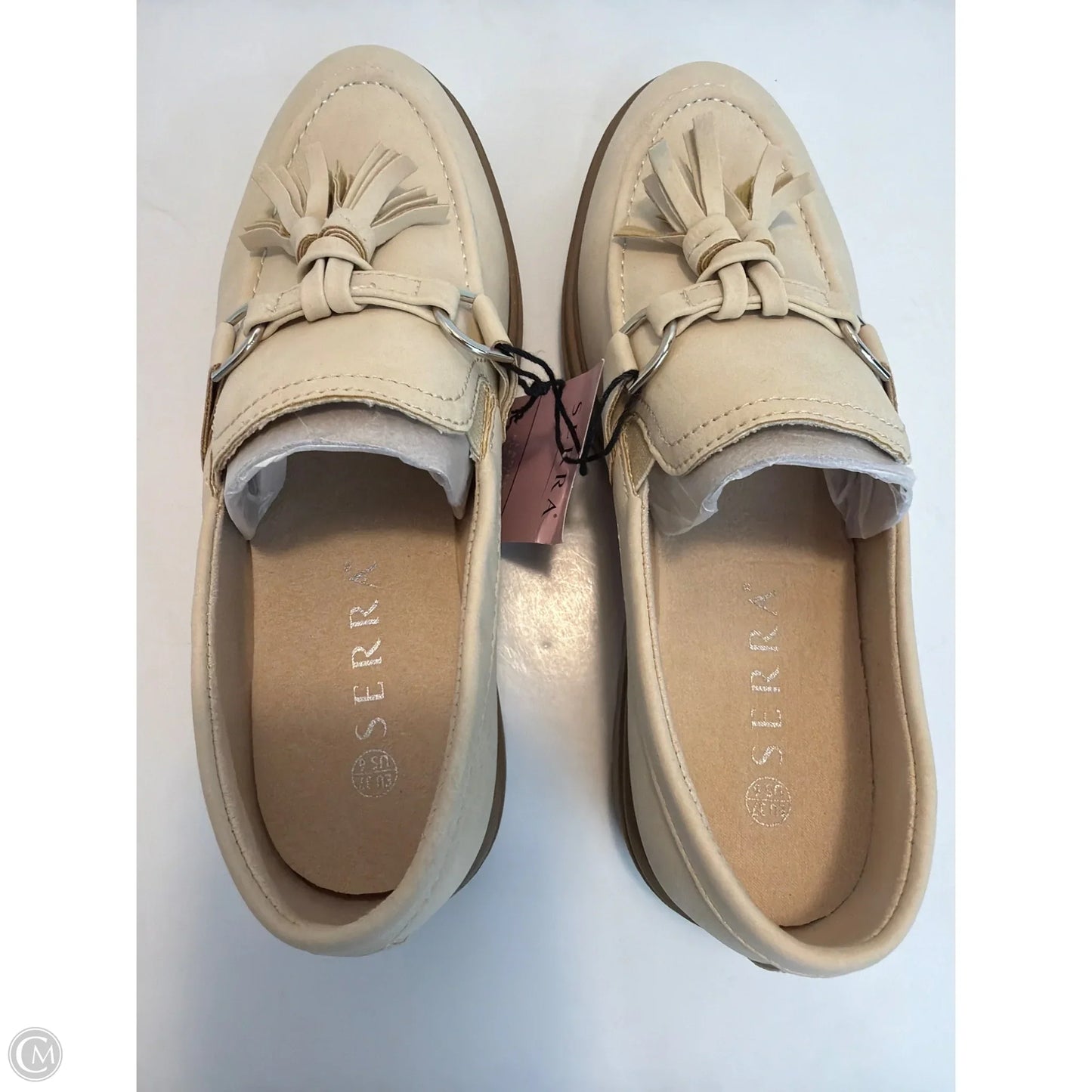 Shoes Heels Block By Serra In Cream, Size: 6