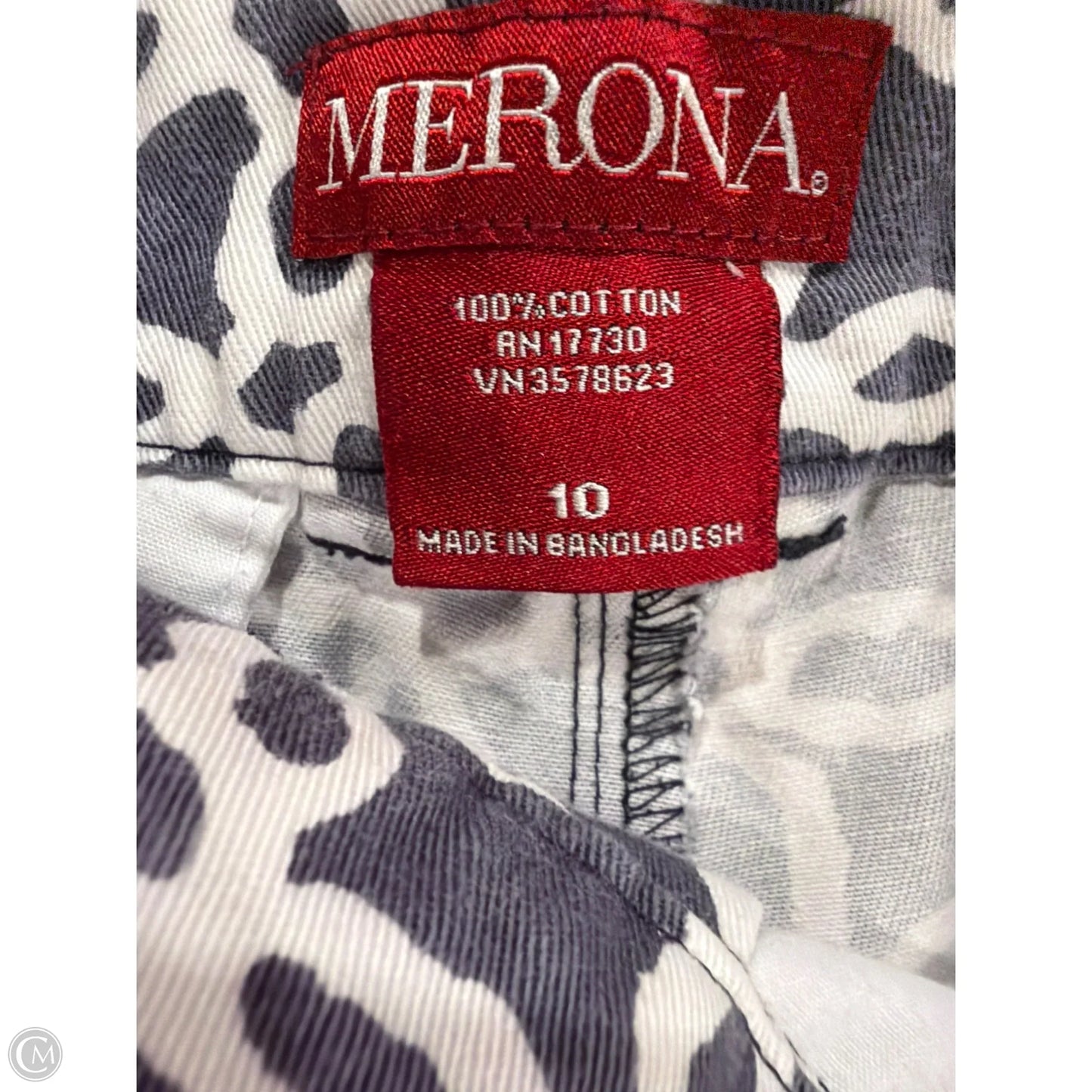 Shorts By Merona In Grey & White, Size: 10