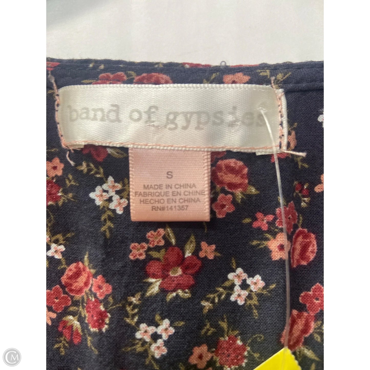 Top Long Sleeve By Band Of Gypsies In Navy, Size: S