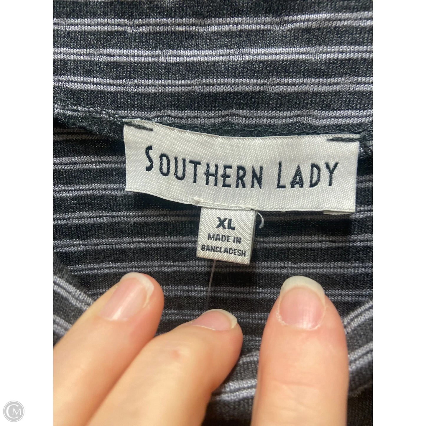Top Long Sleeve By Clothes Mentor In Grey, Size: Xl