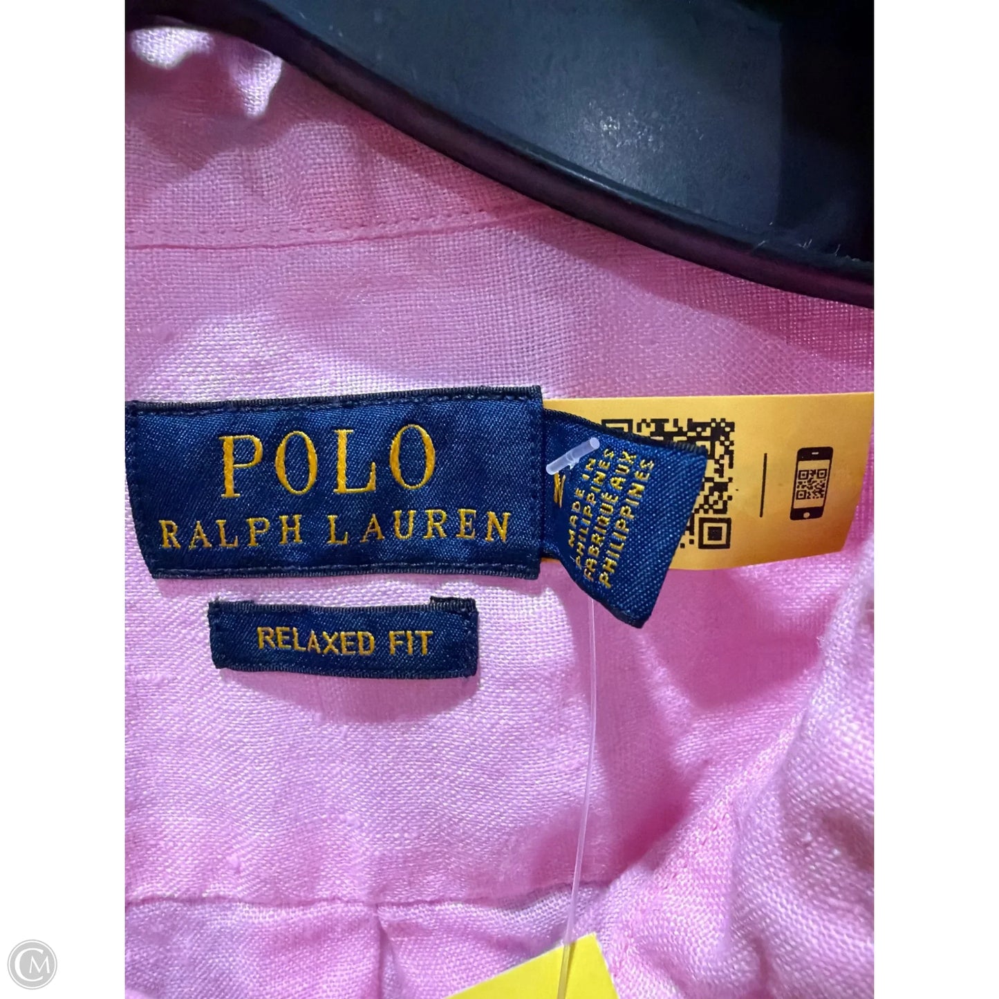 Top Long Sleeve By Ralph Lauren Blue Label In Pink, Size: M