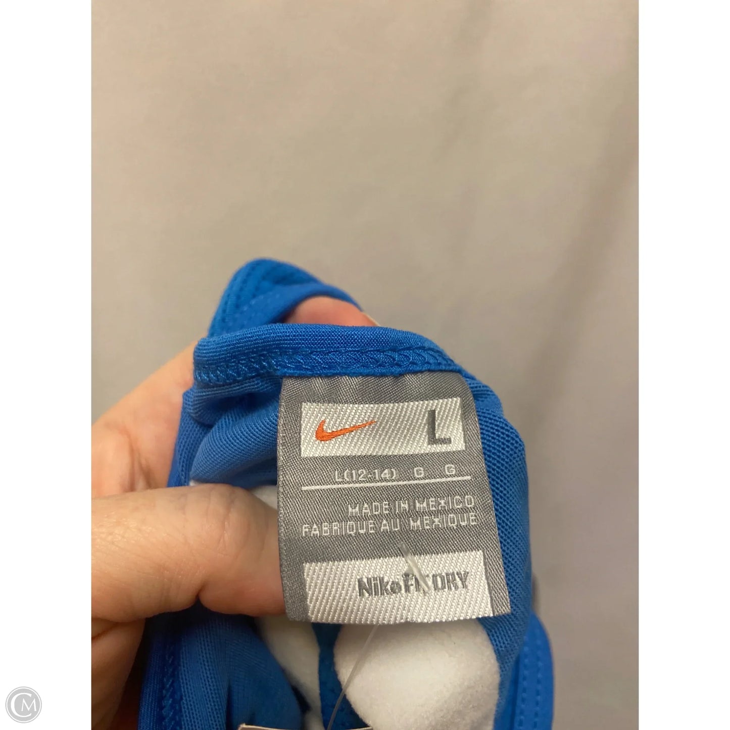 Athletic Tank Top By Nike In Blue, Size: L