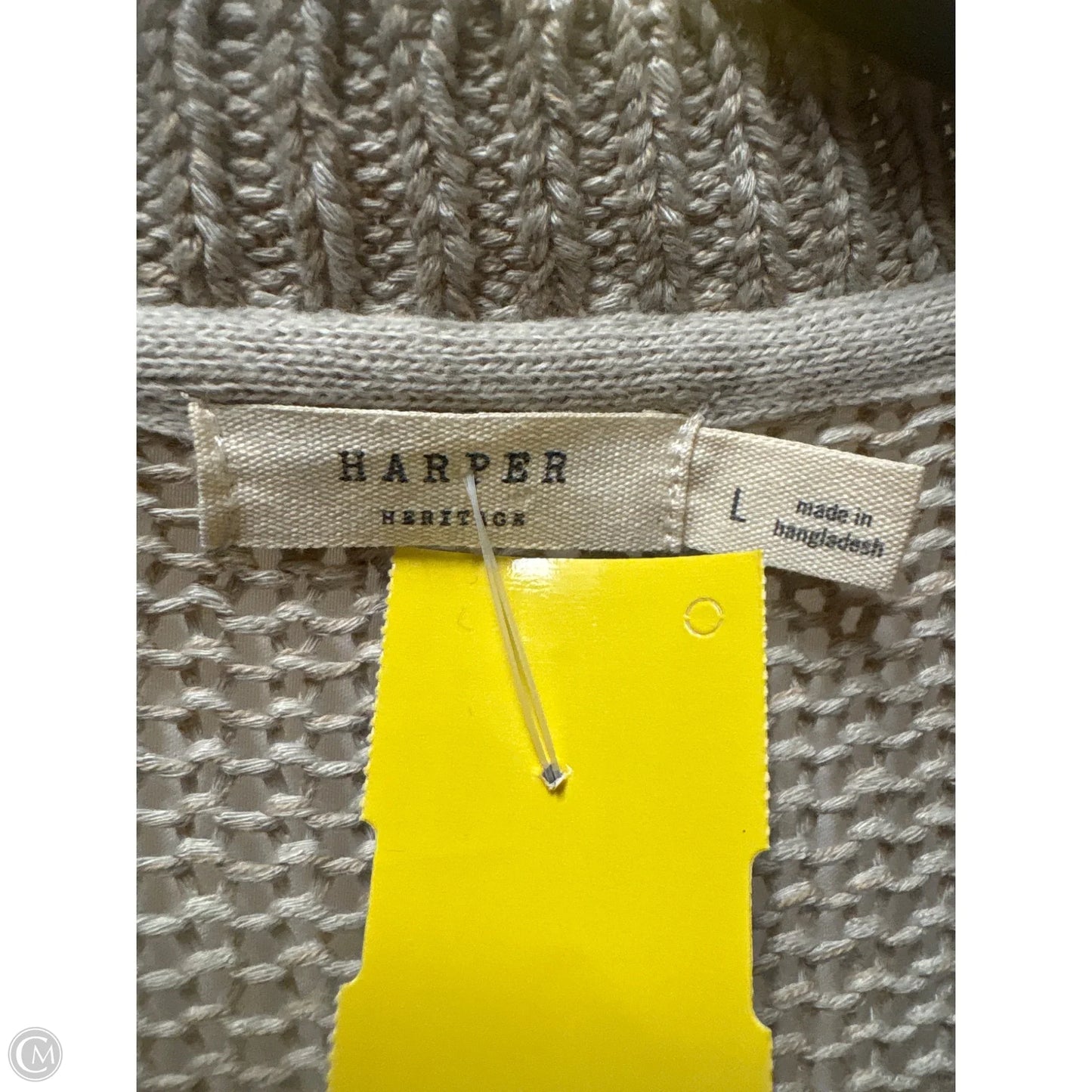 Sweater By Harper In Tan, Size: L