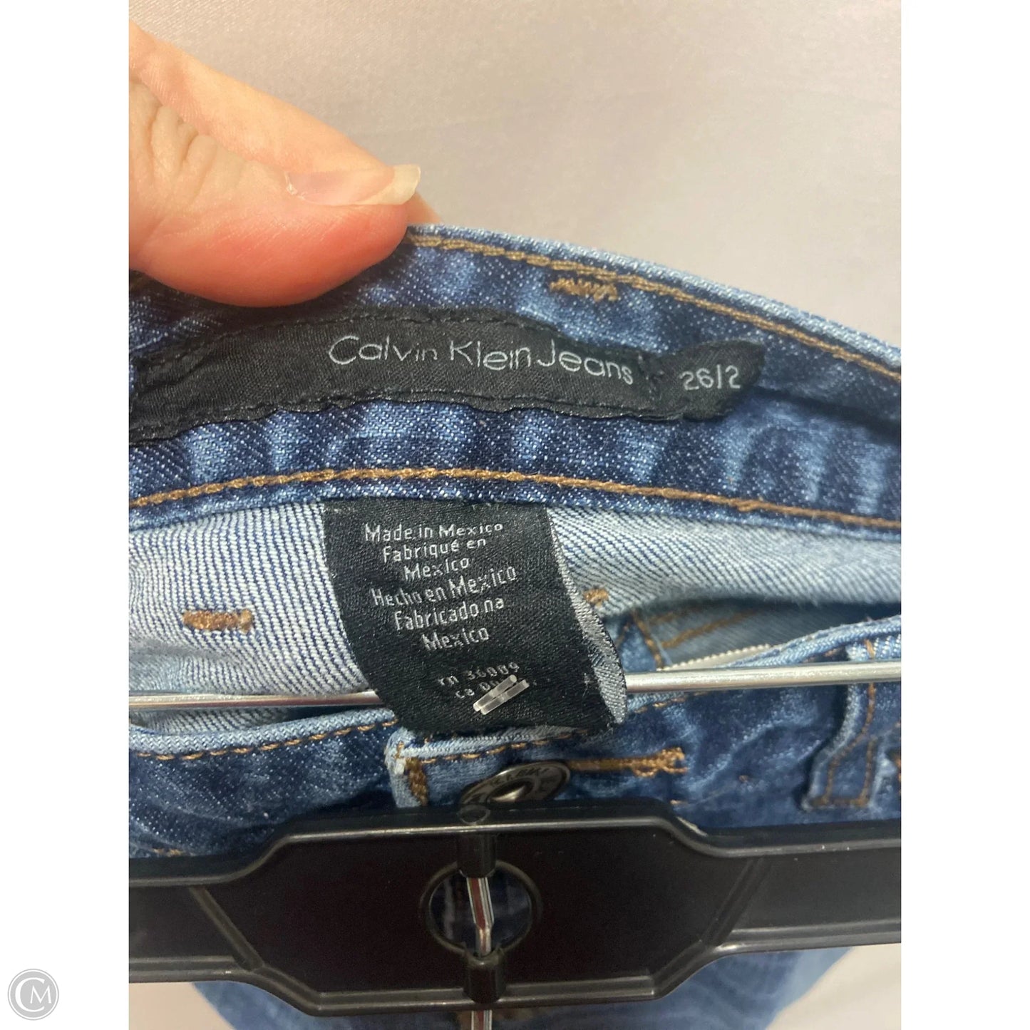 Shorts By Calvin Klein In Blue Denim, Size: 2