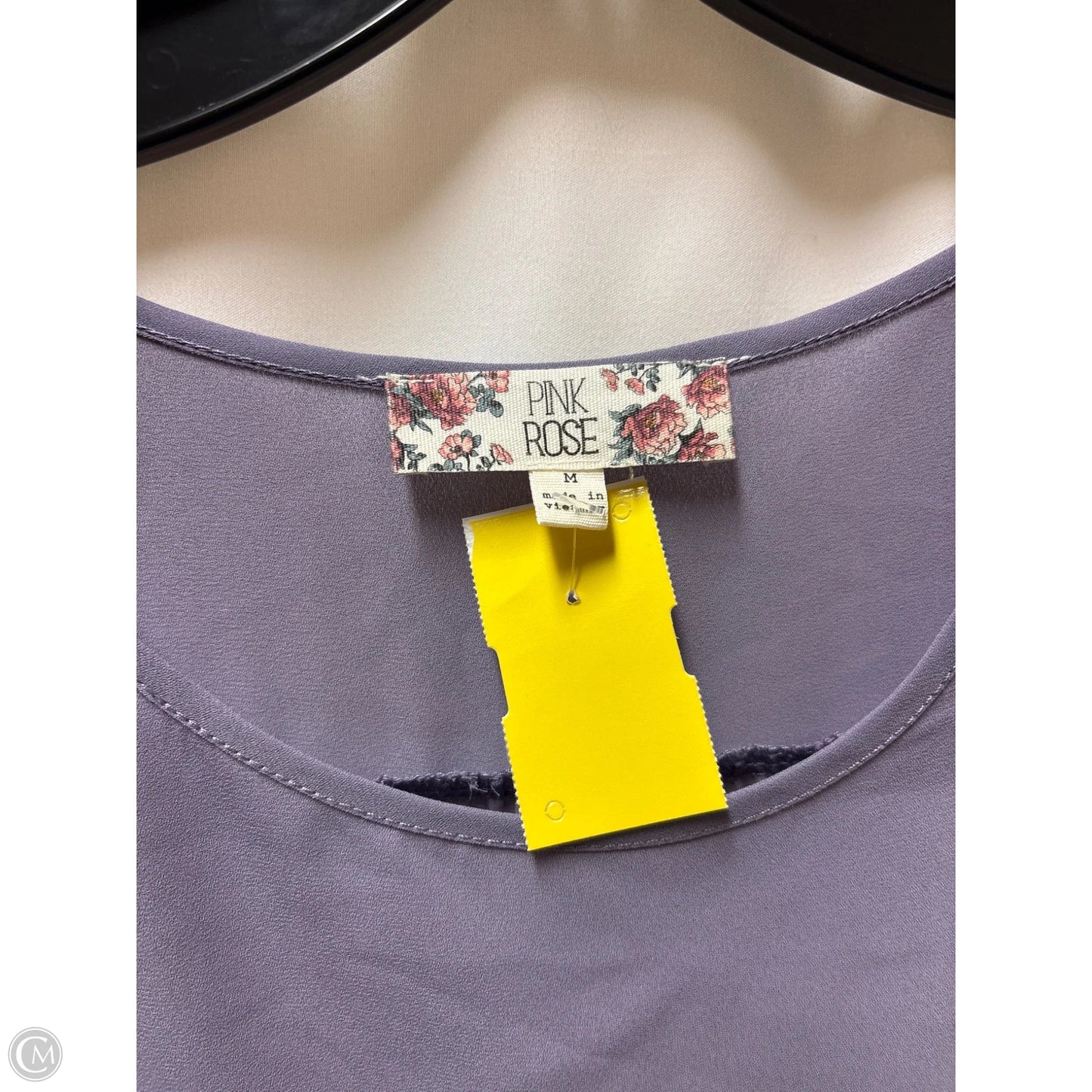 Top Long Sleeve By Pink Rose In Purple, Size: M
