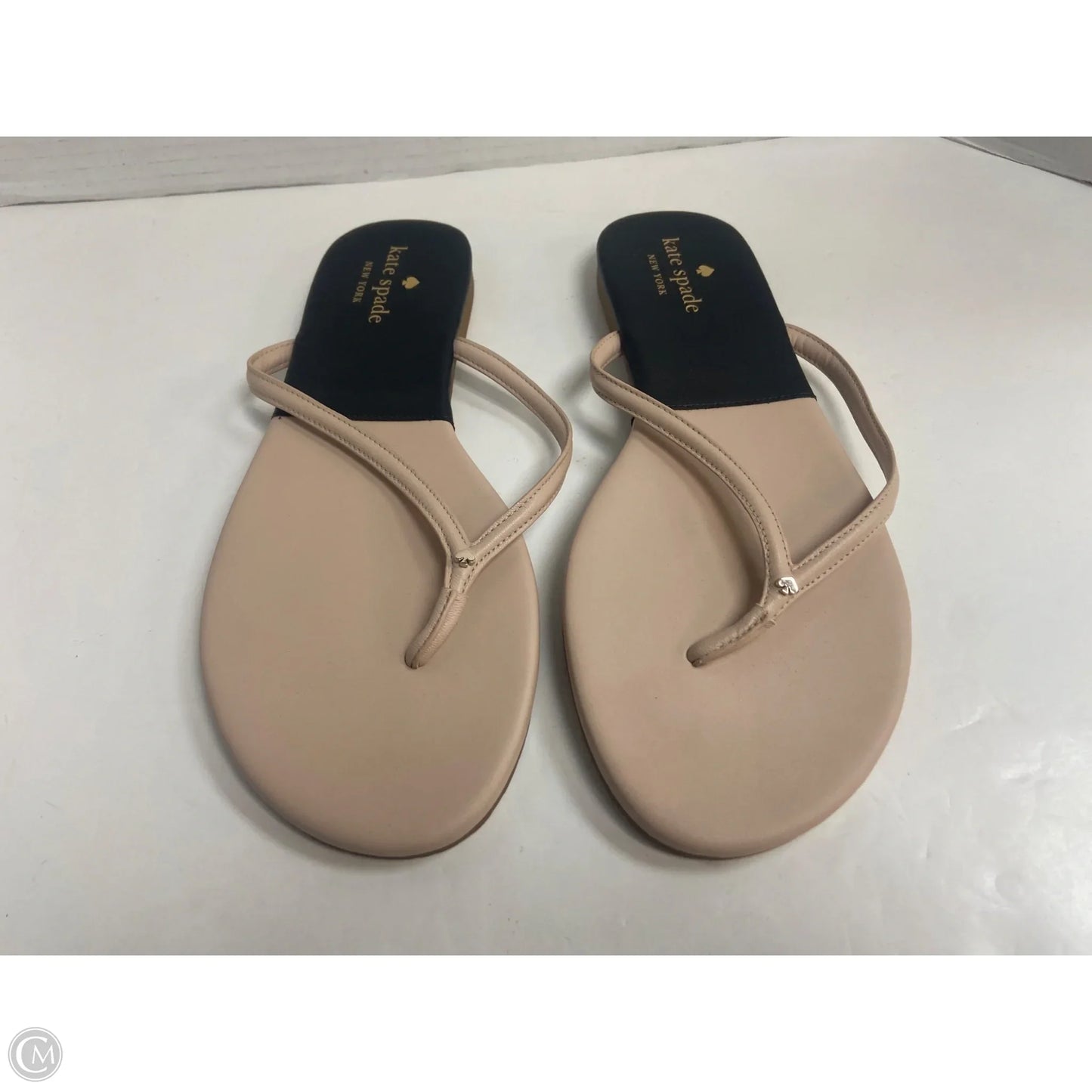 Sandals Designer By Kate Spade In Black & Tan, Size: 9