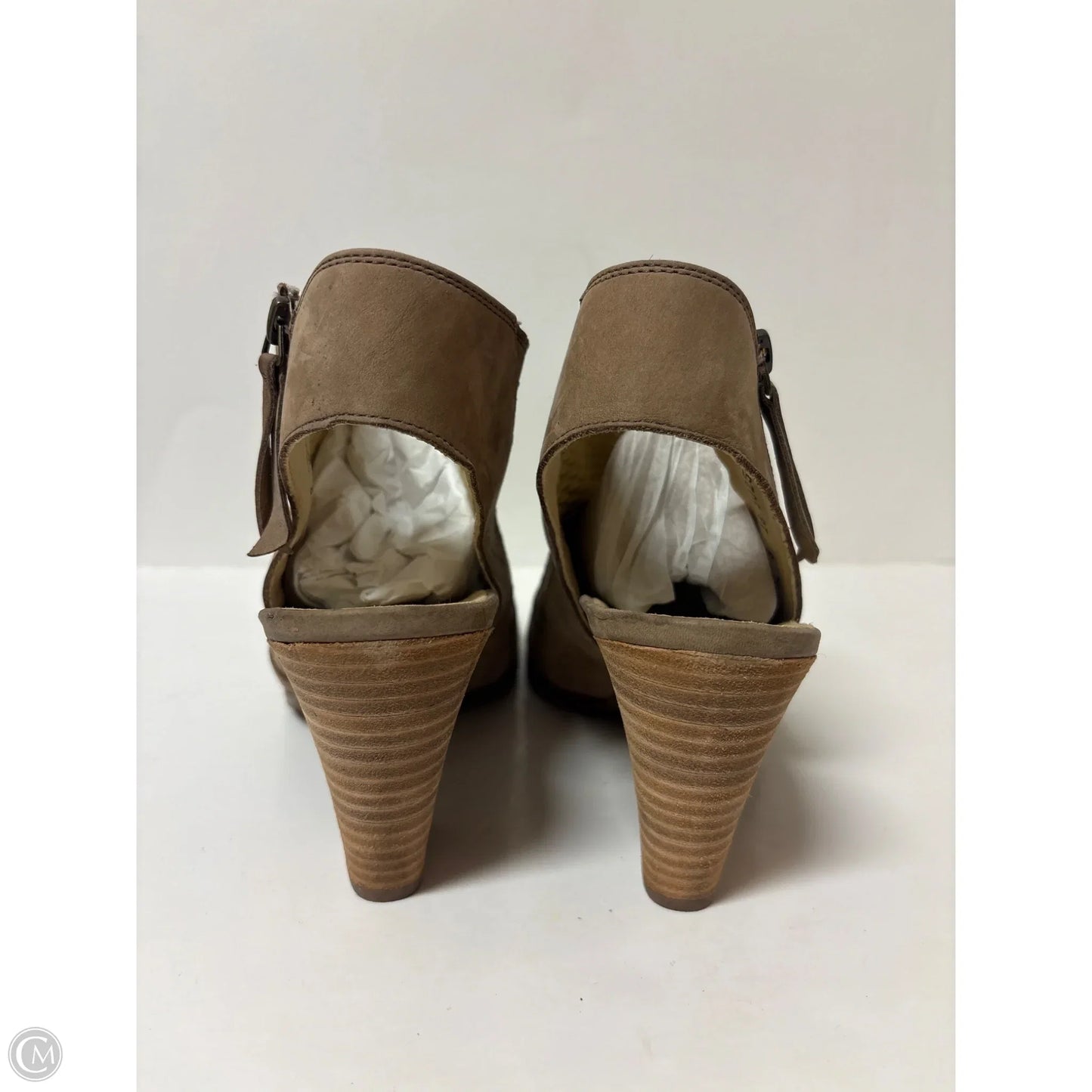 Sandals Heels Block By Paul Green In Beige, Size: 8