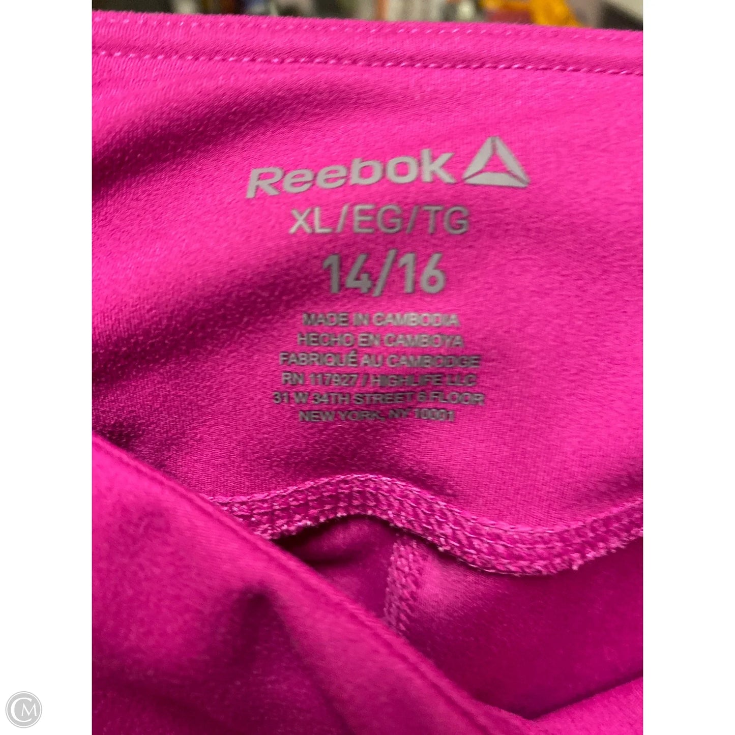 Athletic Shorts By Reebok In Purple, Size: Xl