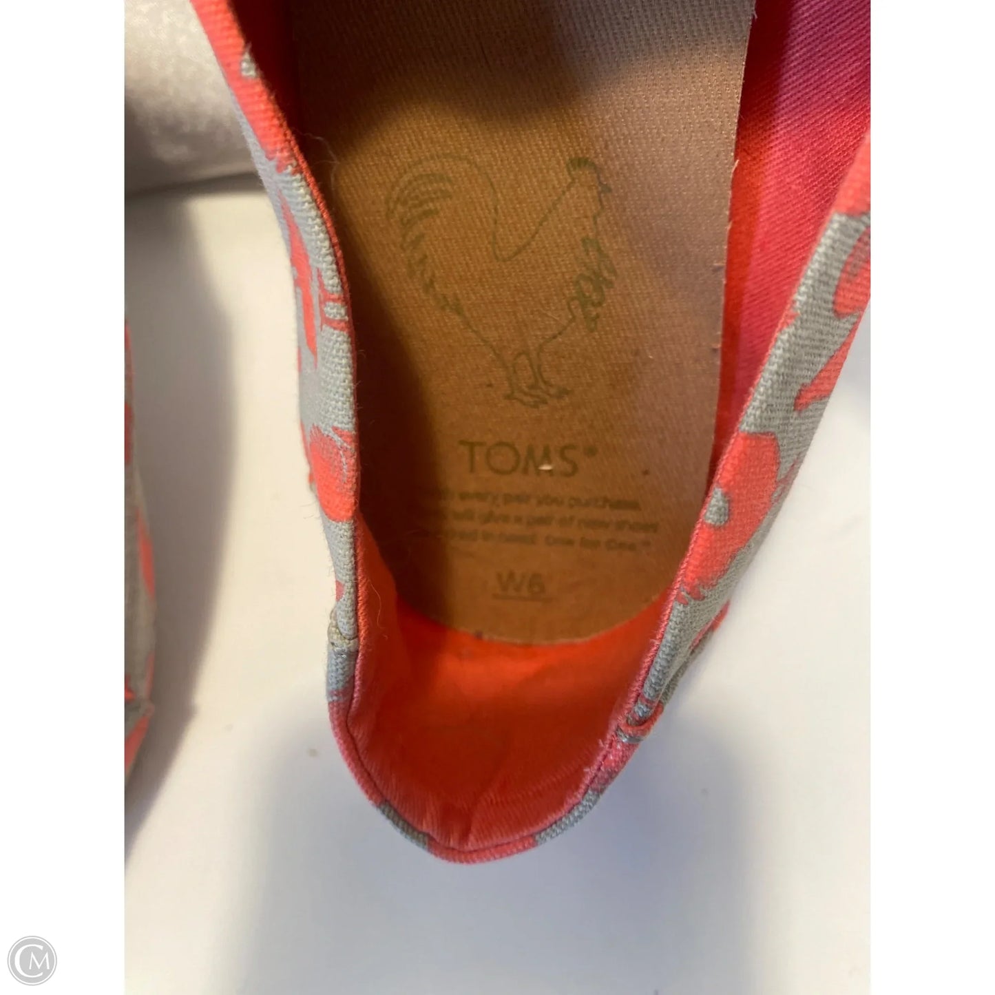 Shoes Flats By Toms In Pink, Size: 6