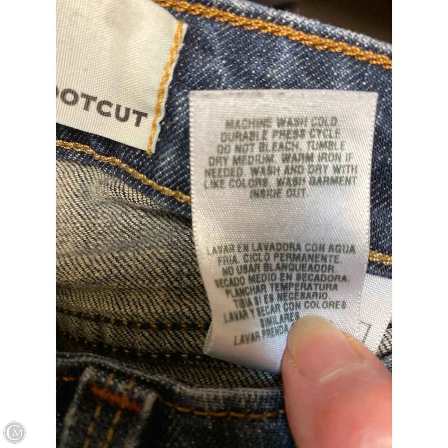 Jeans Straight By Levis In Blue Denim, Size: 4