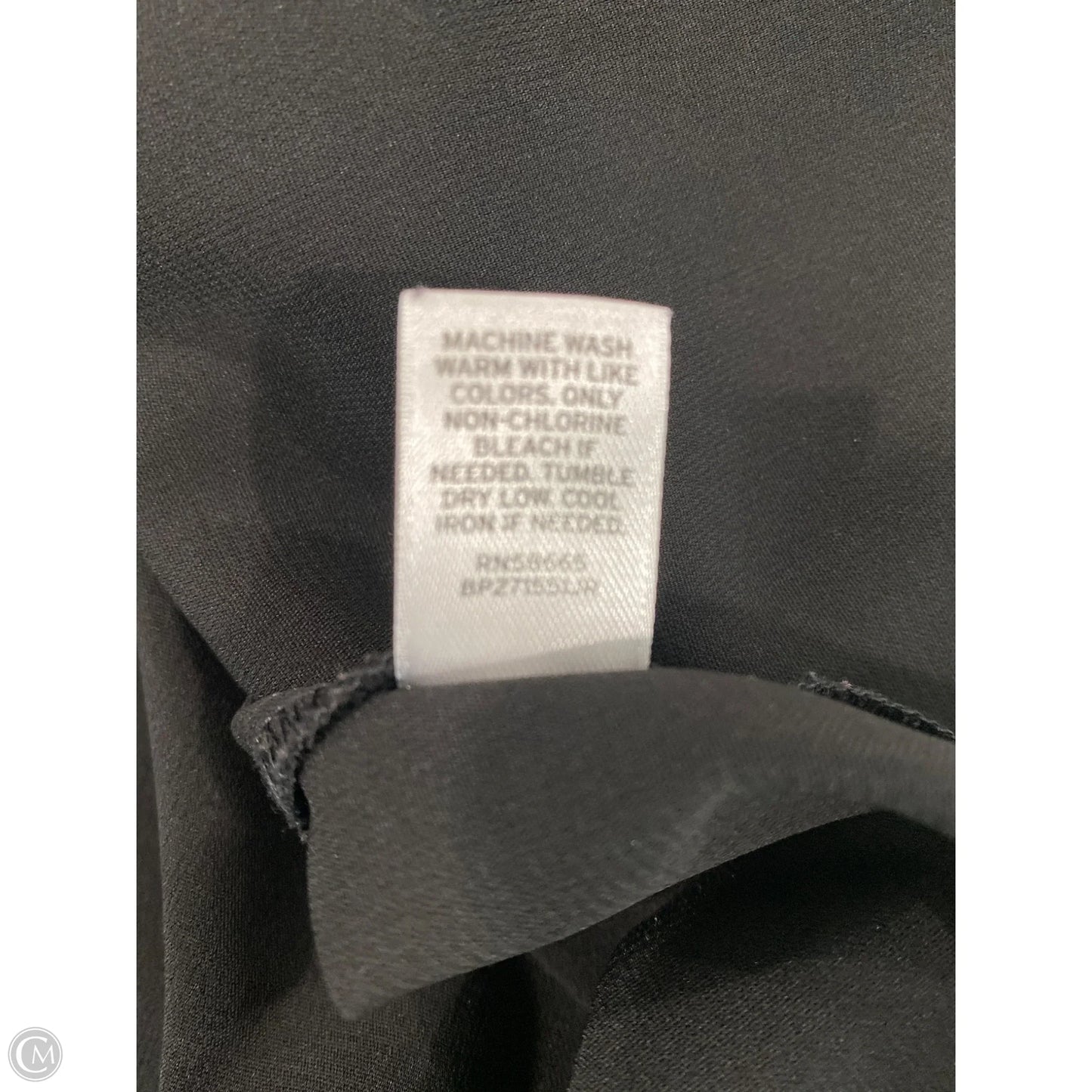 Top Sleeveless By Frenchi In Black, Size: L