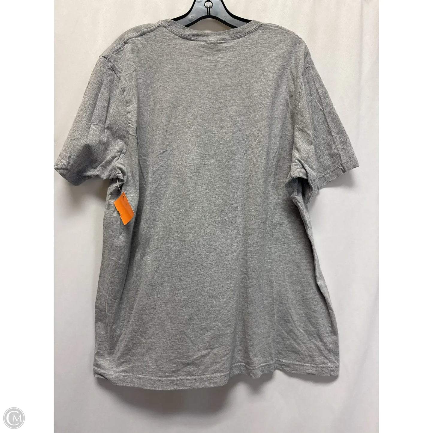 Top Short Sleeve By Bella + Canvas In Grey, Size: 2x