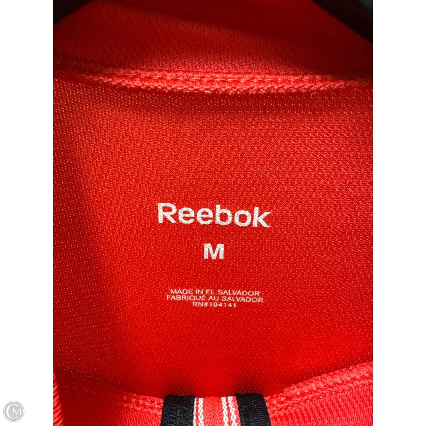 Athletic Jacket By Reebok In Pink, Size: M