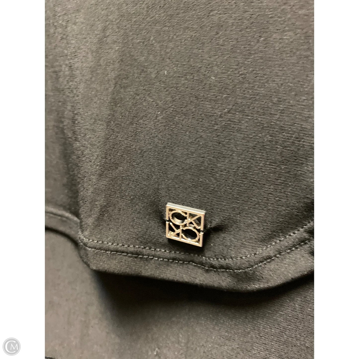 Top Long Sleeve By Calvin Klein In Black, Size: M