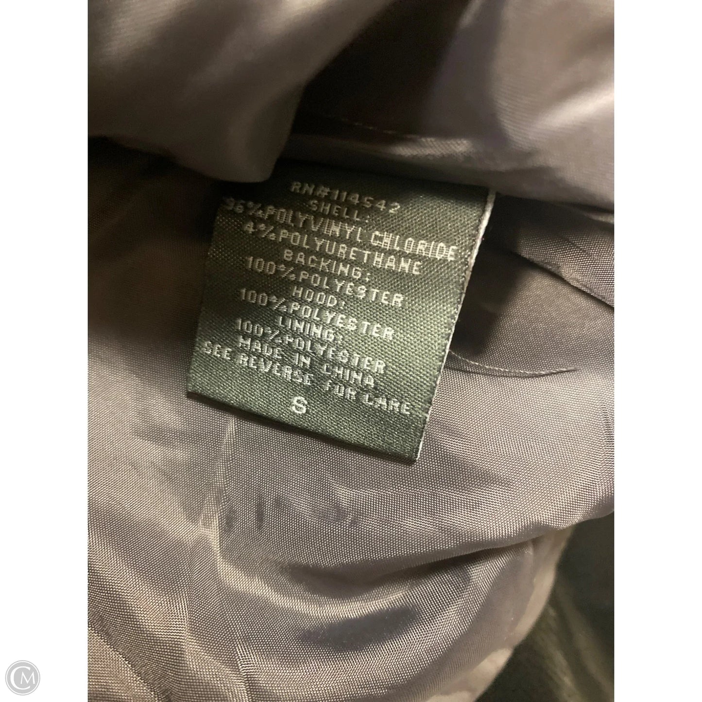 Jacket Leather By Clothes Mentor In Grey, Size: S