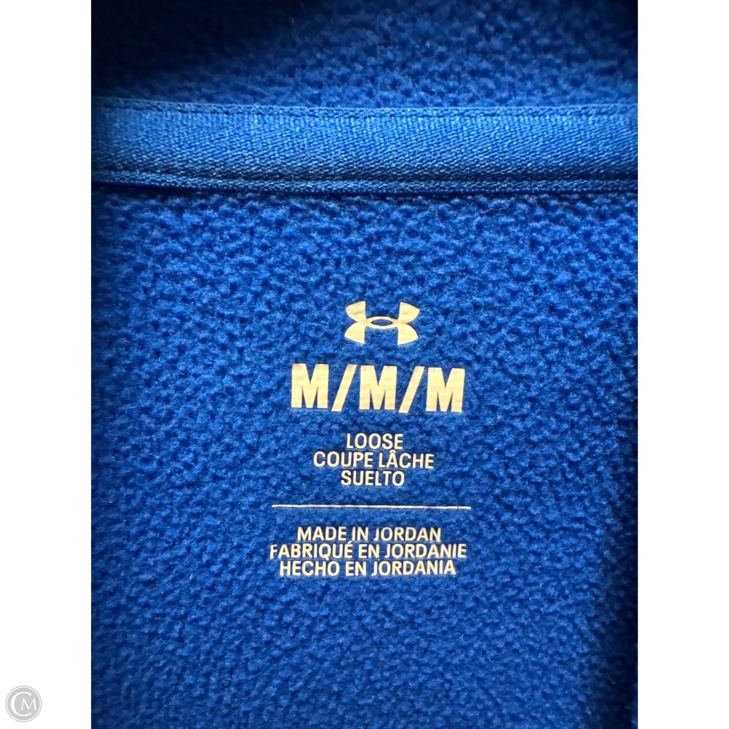 Sweatshirt Hoodie By Under Armour In Blue, Size: M