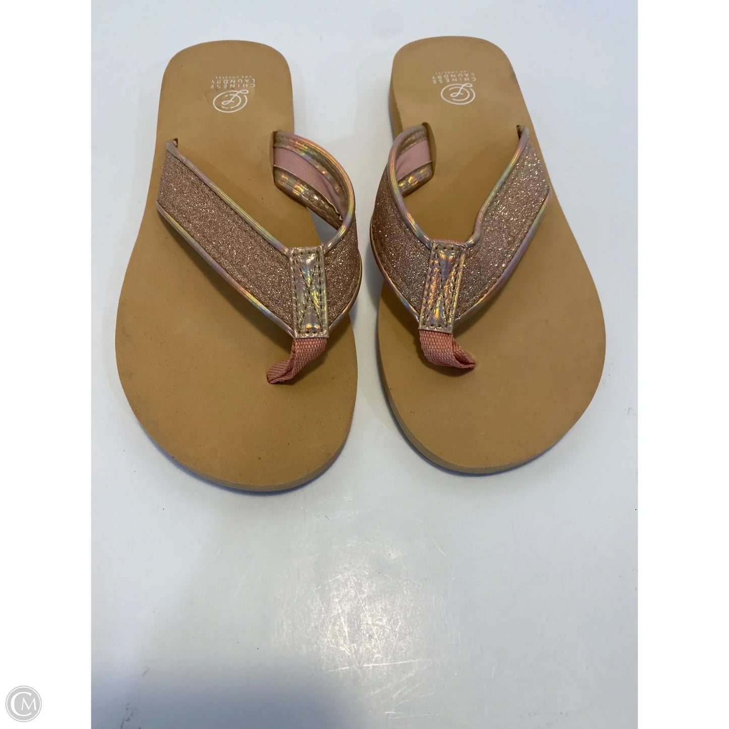 Sandals Flip Flops By Chinese Laundry In Tan, Size: 6