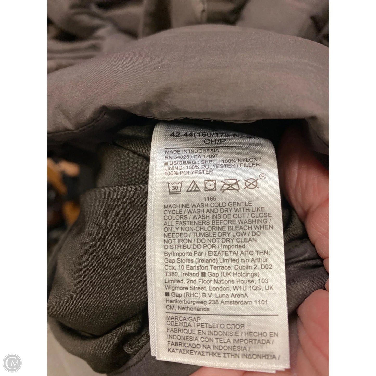 Vest Puffer & Quilted By Gap In Black, Size: S