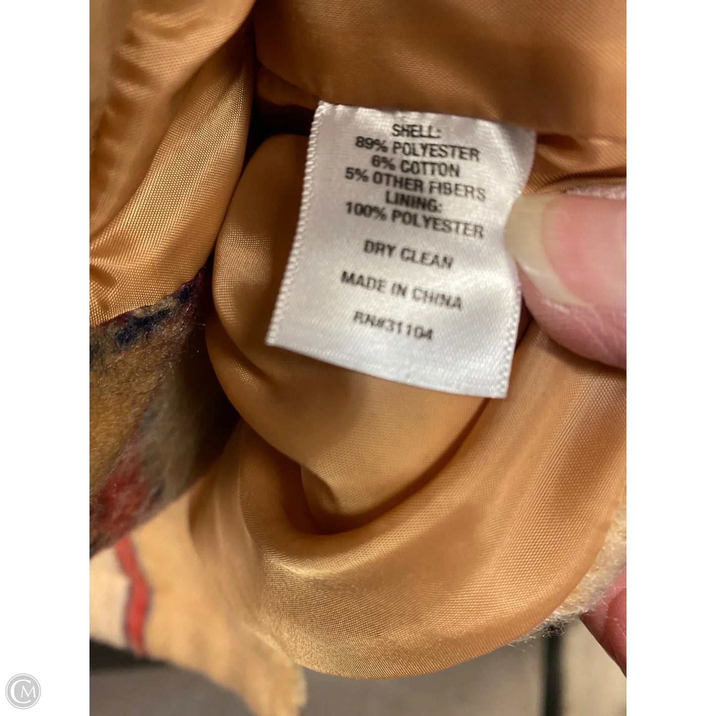 Coat Faux Fur & Sherpa By Wonderly In Tan, Size: L