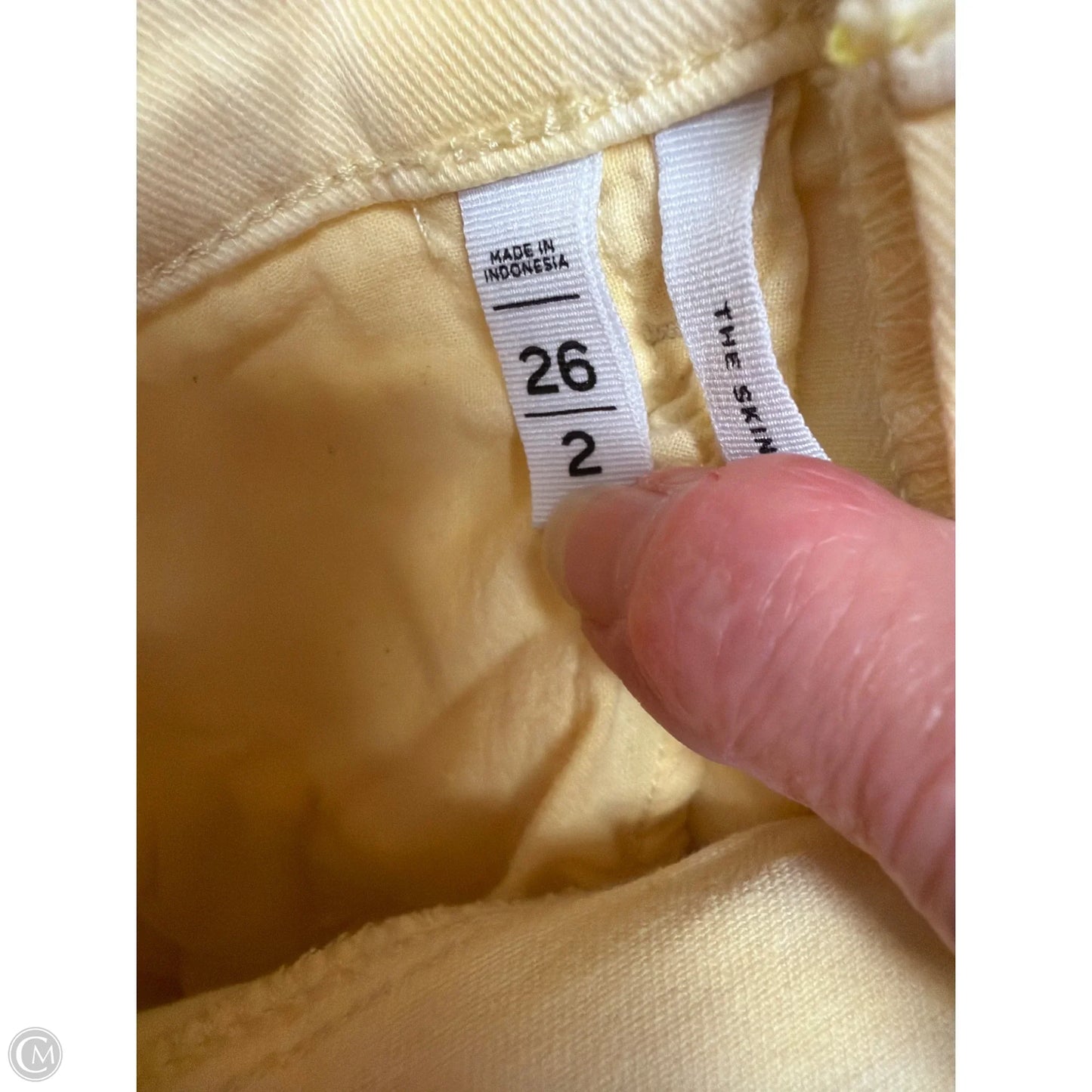 Jeans Skinny By Loft In Yellow, Size: 2