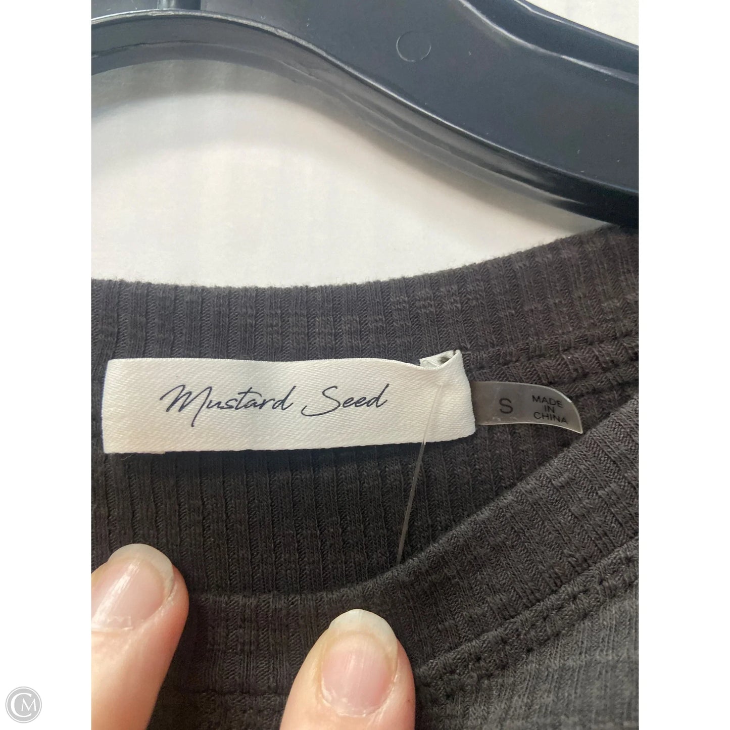 Top Sleeveless By Mustard Seed In Grey, Size: S