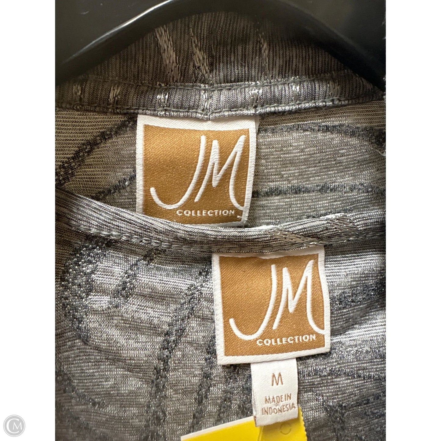 Cardigan By Jm Collections In Grey, Size: M