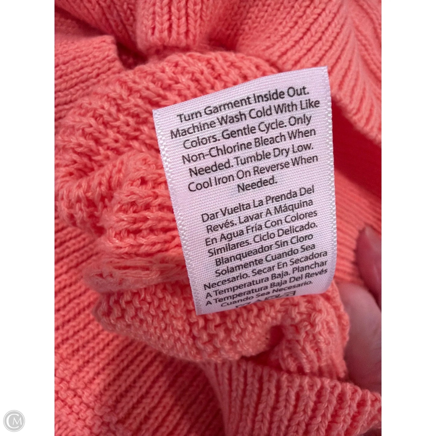 Sweater By Time And Tru In Coral, Size: Xs