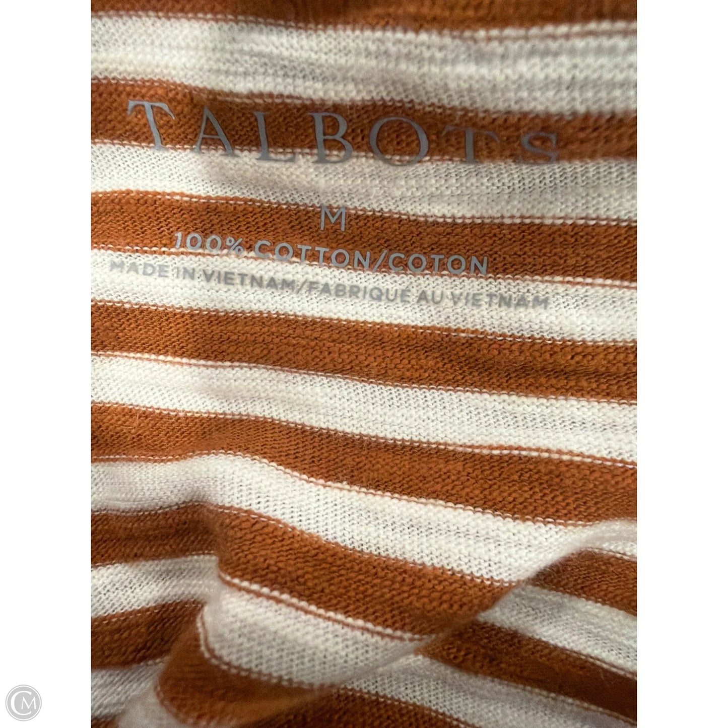 Top Long Sleeve By Talbots In Brown, Size: M