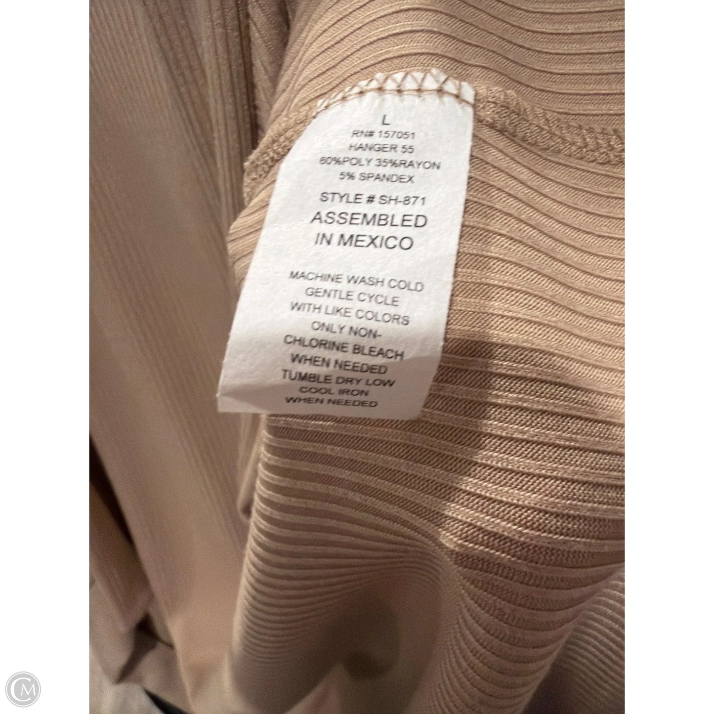 Cardigan By Clothes Mentor In Tan, Size: L