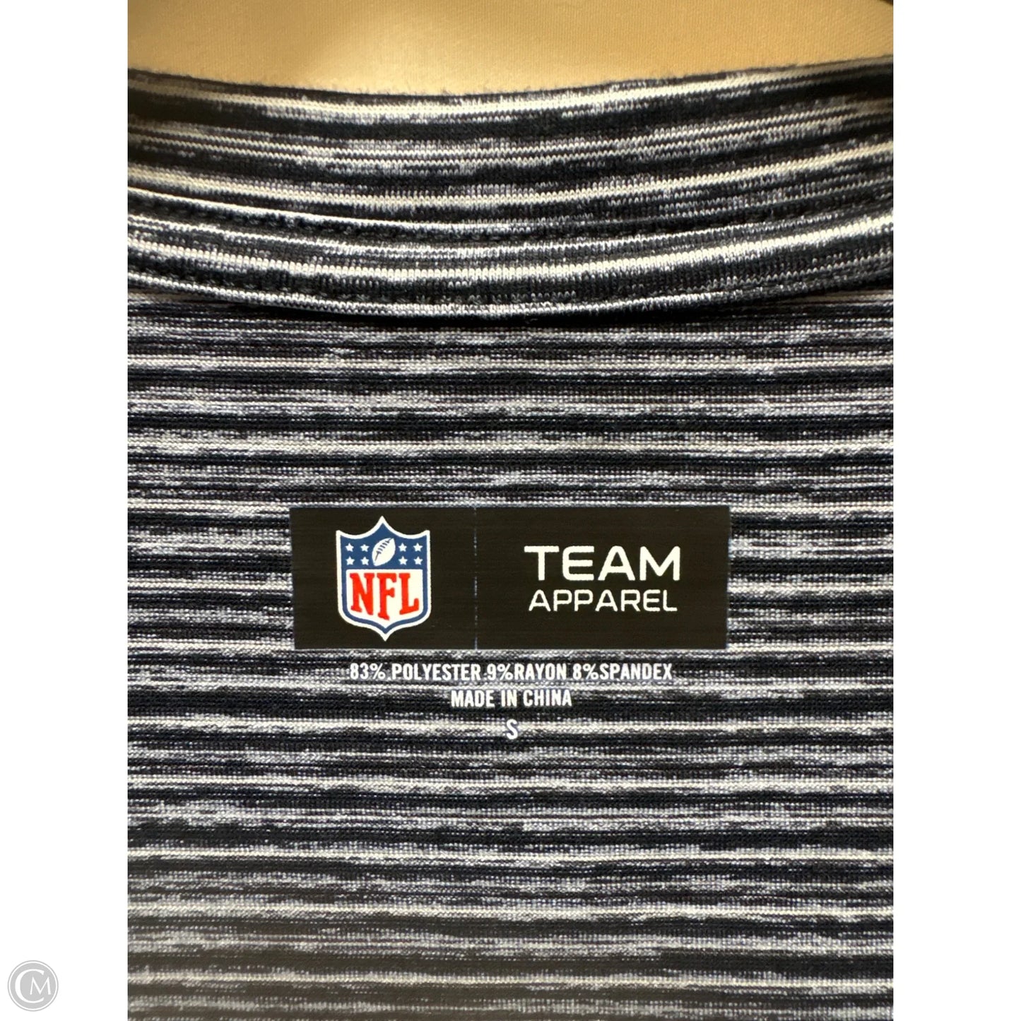 Top Short Sleeve By Nfl In Blue, Size: S