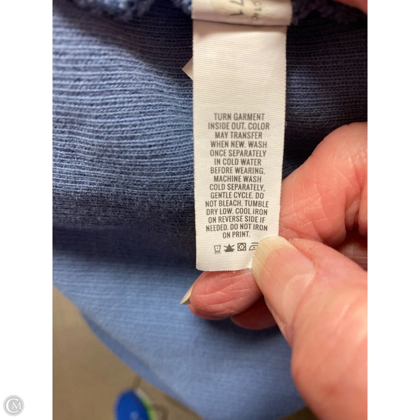 Sweatshirt Hoodie By Aerie In Blue, Size: M