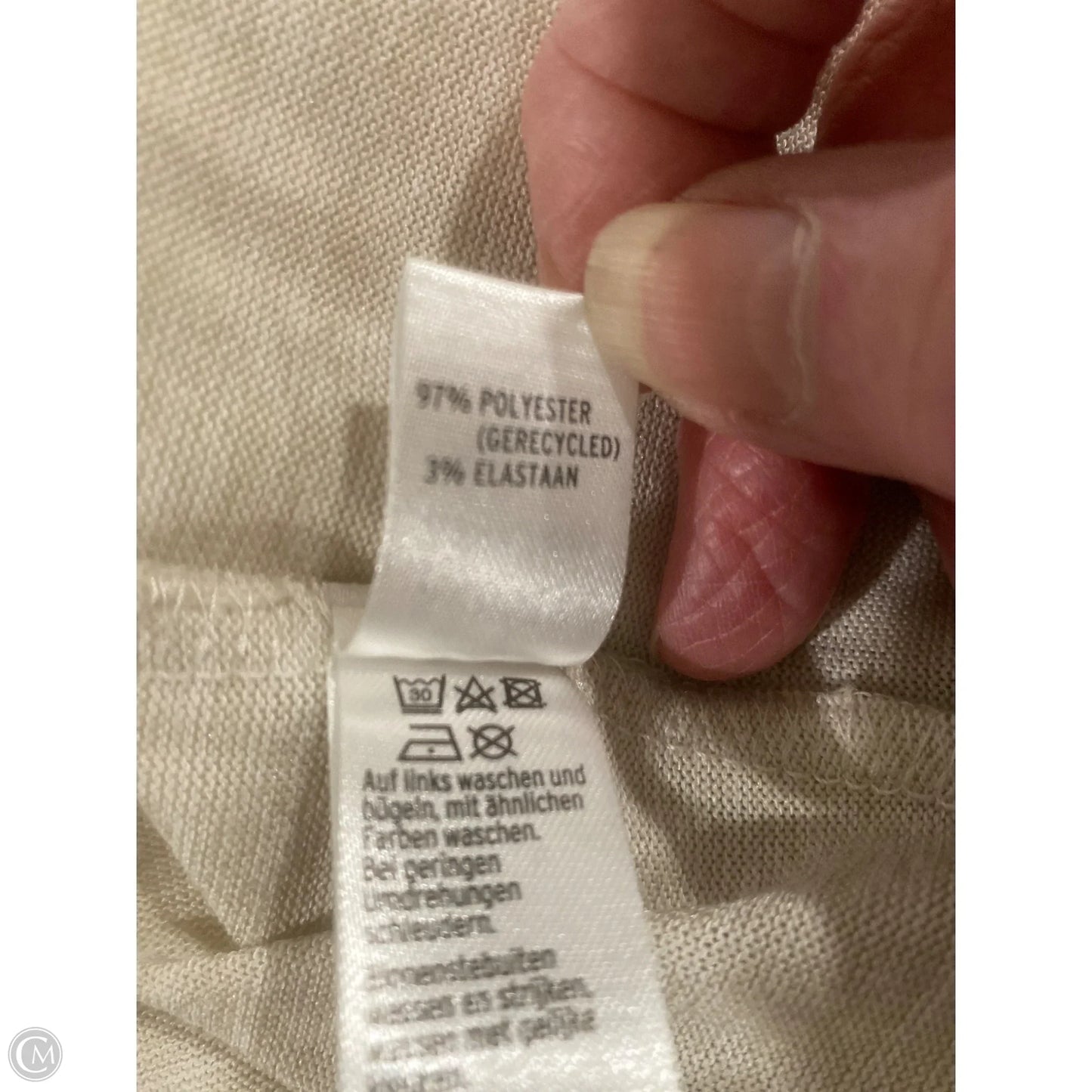 Top Long Sleeve By Clothes Mentor In Beige, Size: L
