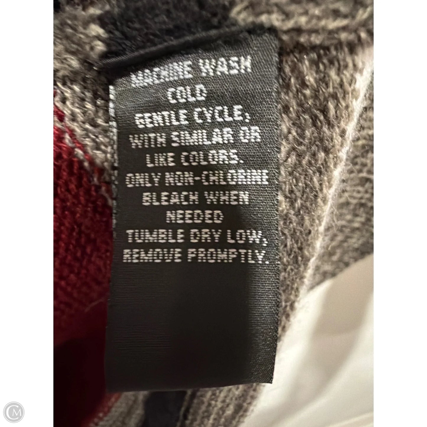 Sweater Cardigan By Clothes Mentor In Maroon, Size: M