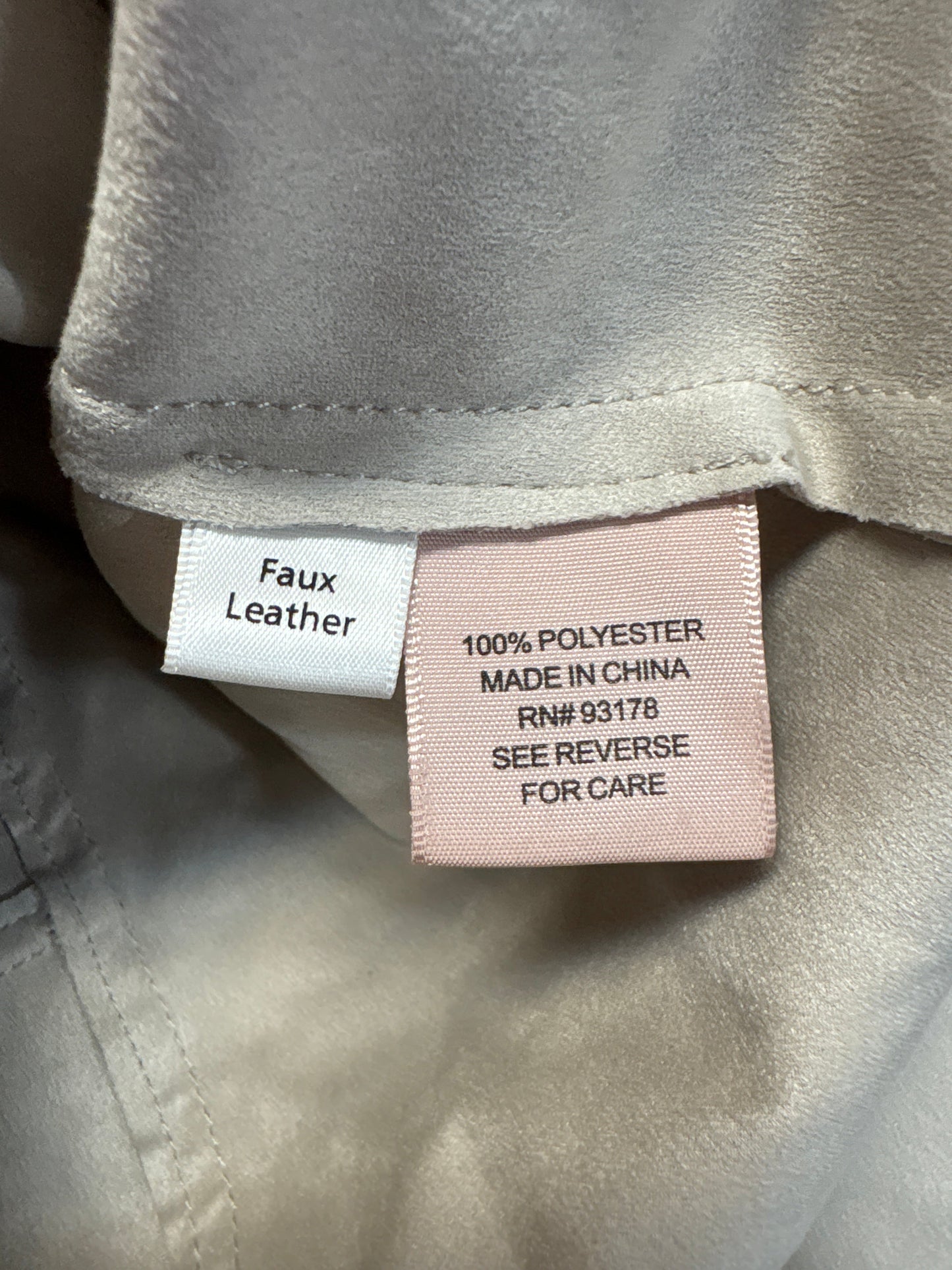 Jacket Moto By Philosophy In Grey, Size: M