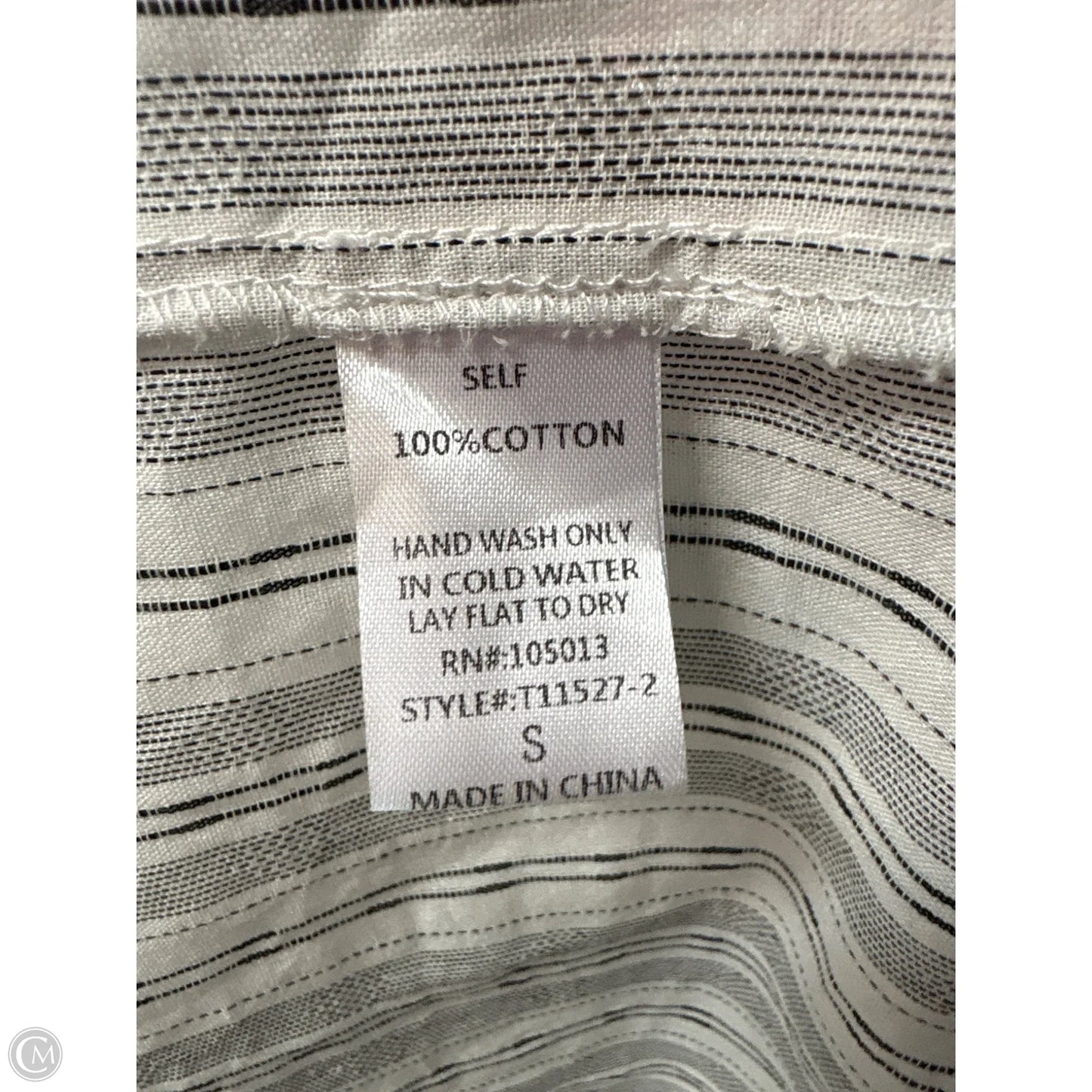 Top Short Sleeve By Savanna Jane In Grey, Size: S