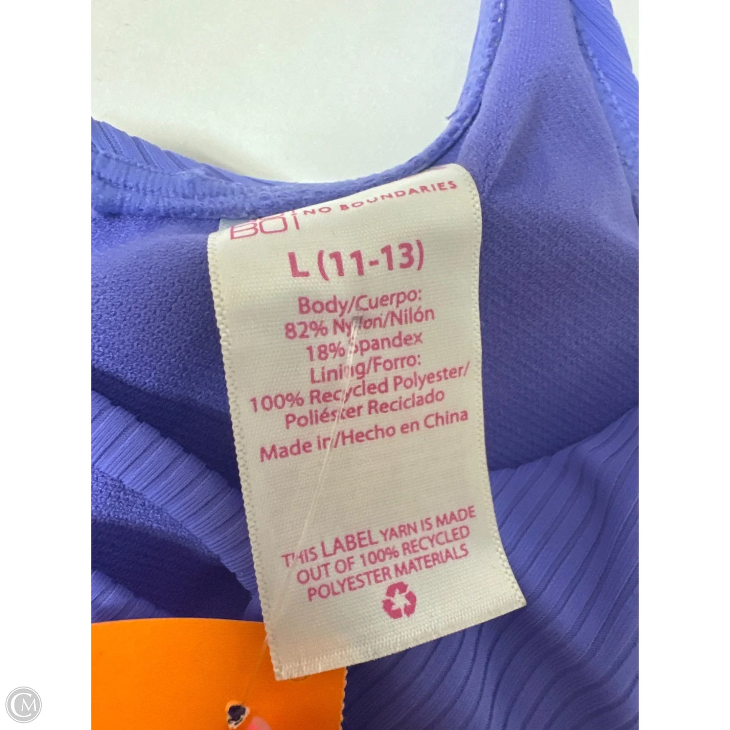 Swimsuit 2pc By No Boundaries In Purple, Size: L