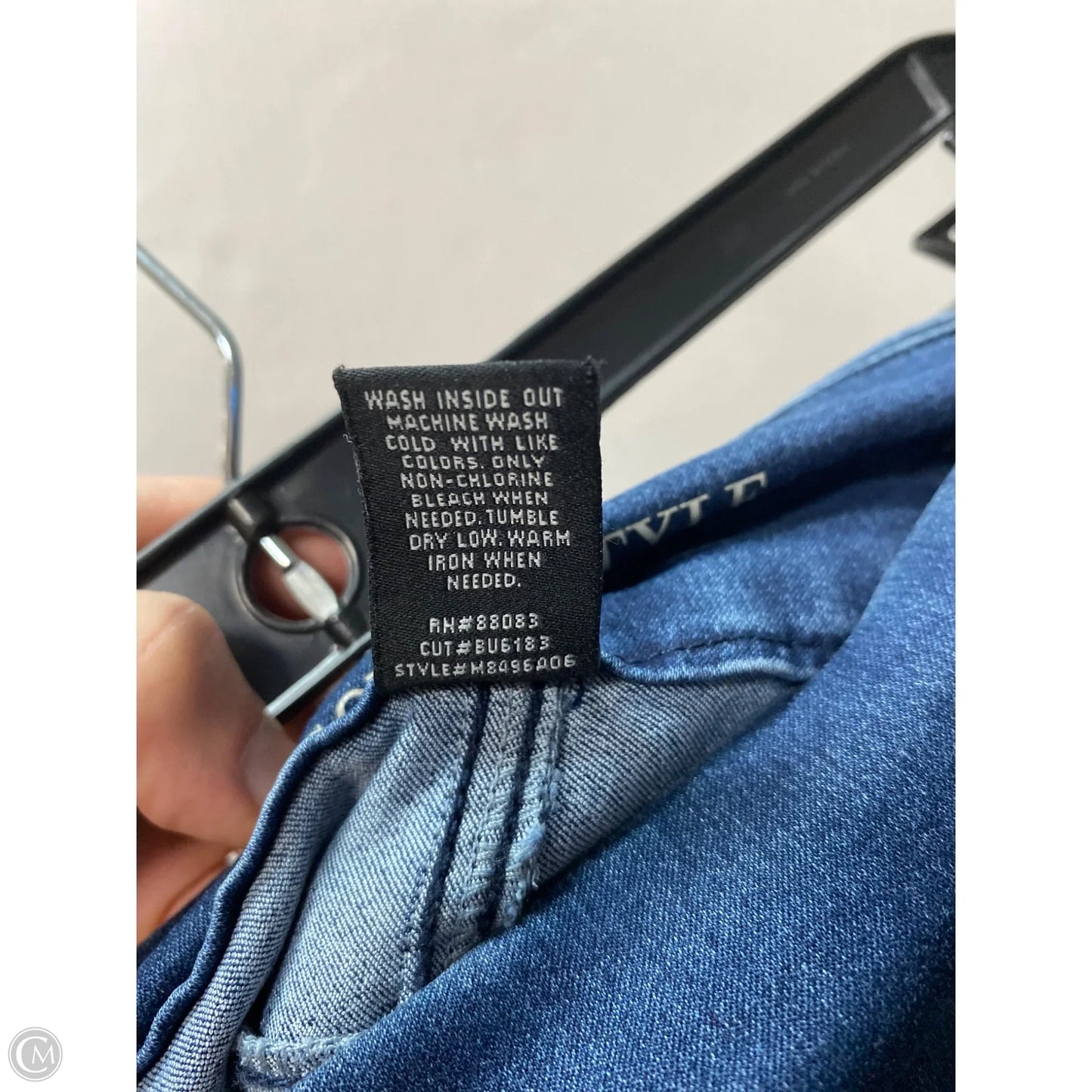 Shorts By Clothes Mentor In Blue Denim, Size: Xl