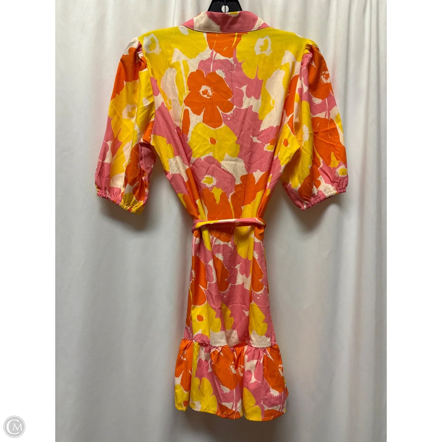 Dress Casual Midi By Cmf In Orange, Size: S