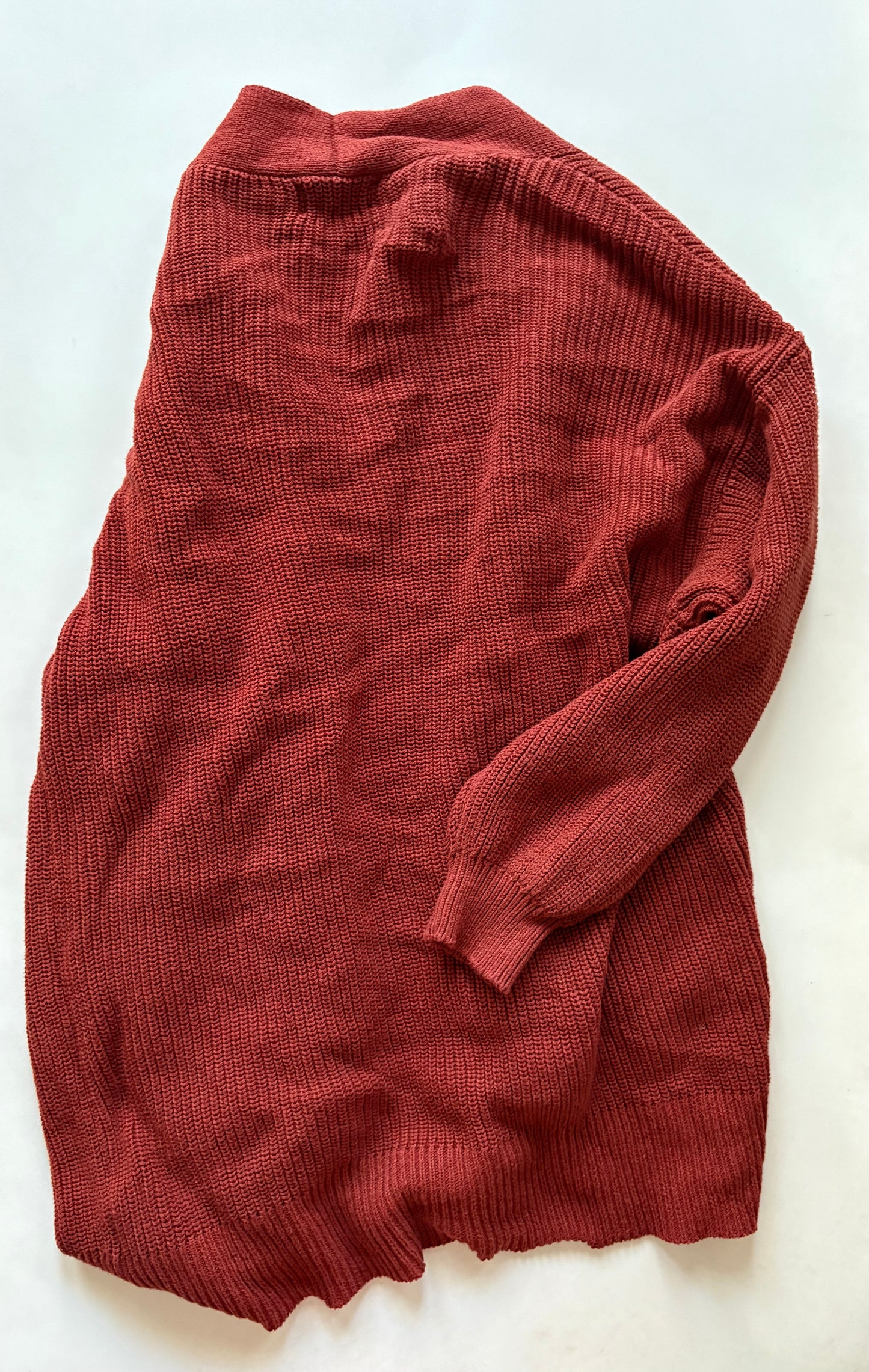 Sweater Cardigan By Universal Thread In Orange, Size: M