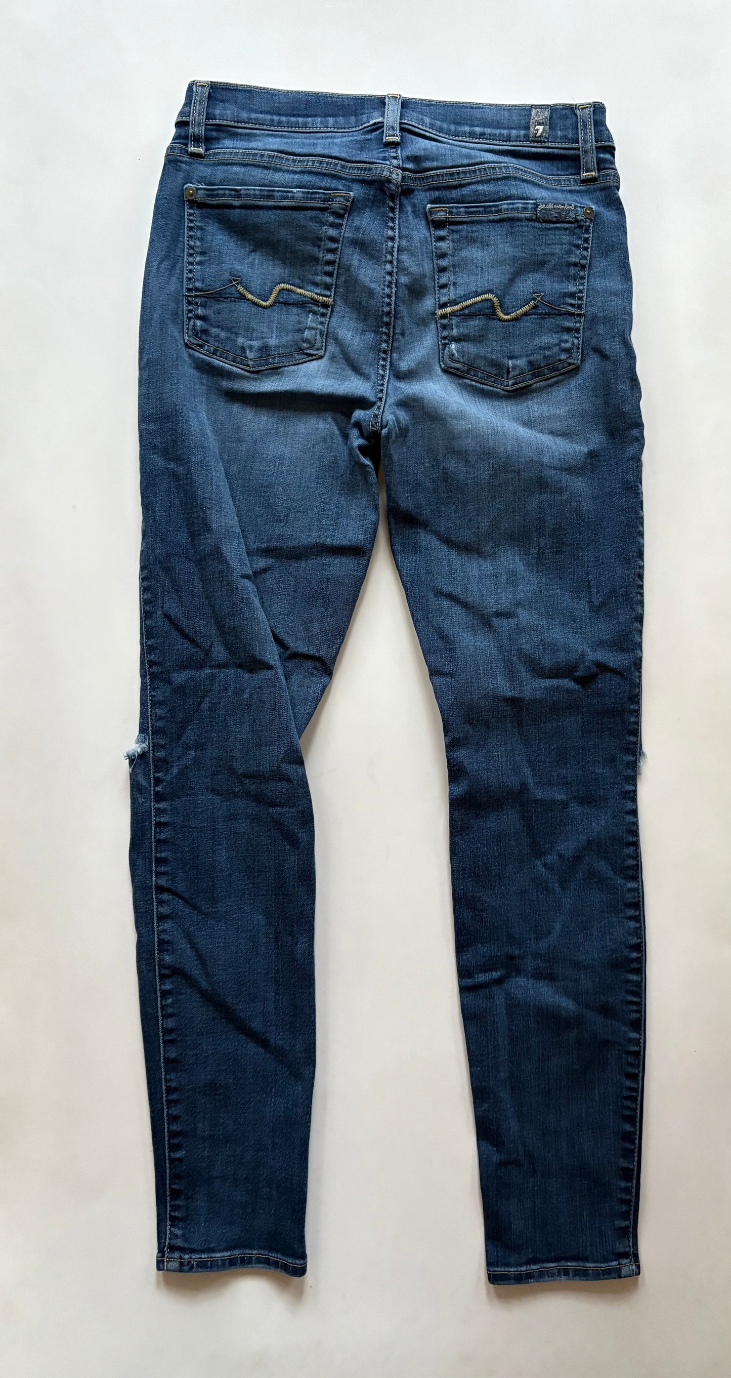 Jeans Straight By 7 For All Mankind In Blue, Size: 6