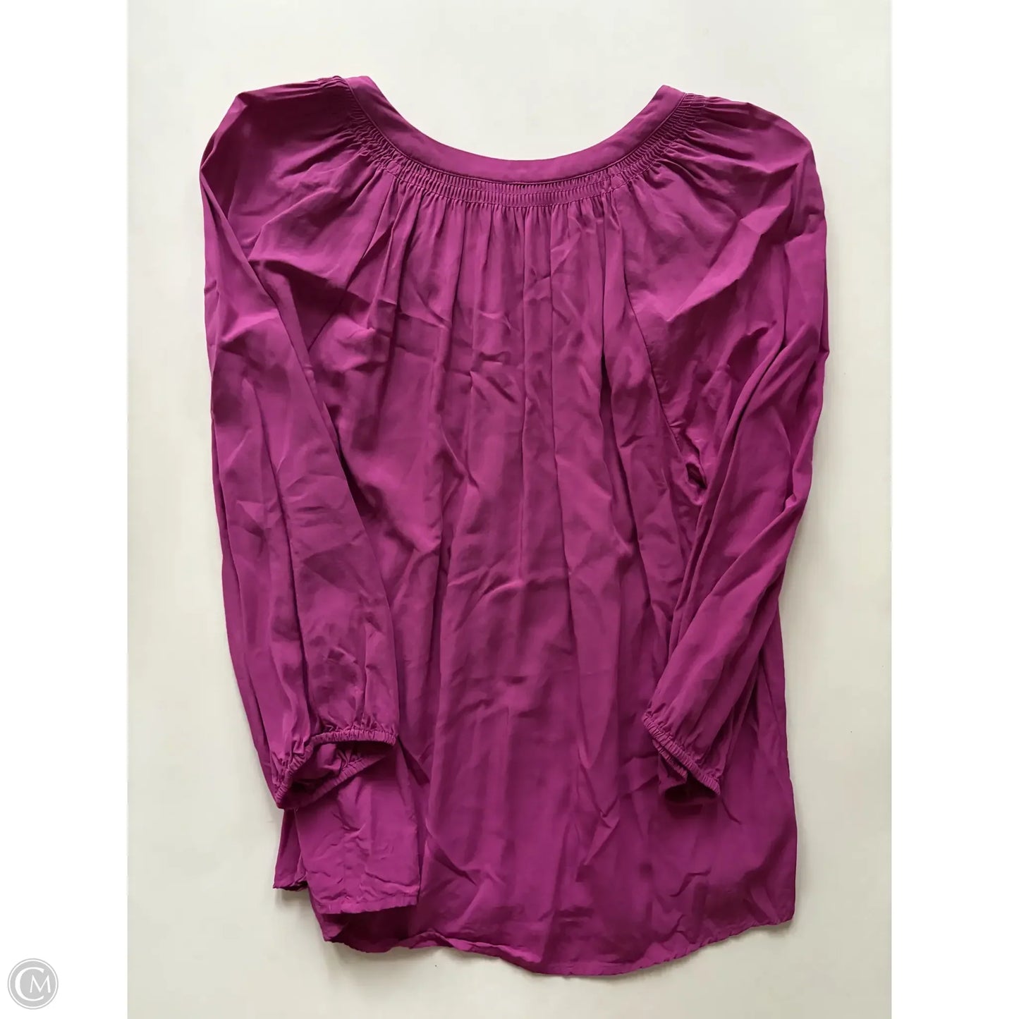 Blouse Long Sleeve By Crown And Ivy In Pink, Size: L