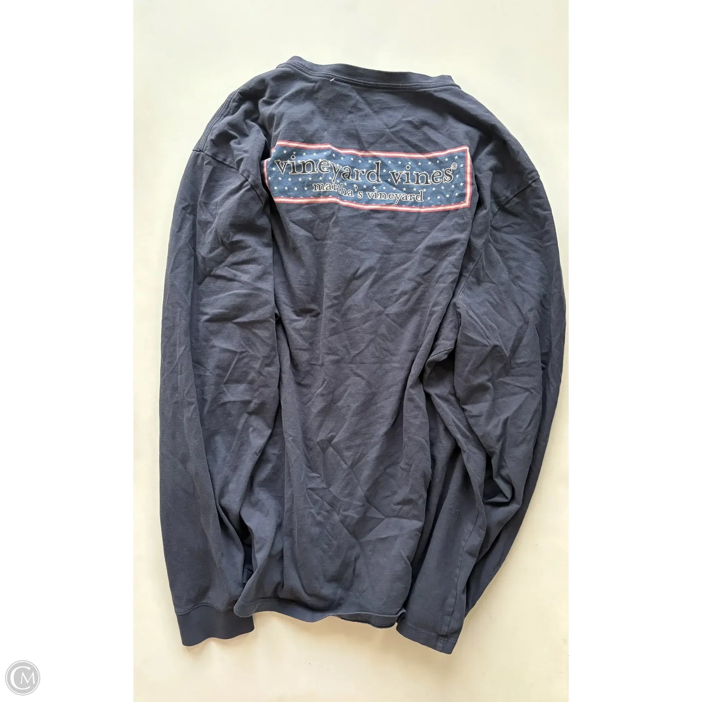 Top Long Sleeve By Vineyard Vines In Blue, Size: 2x