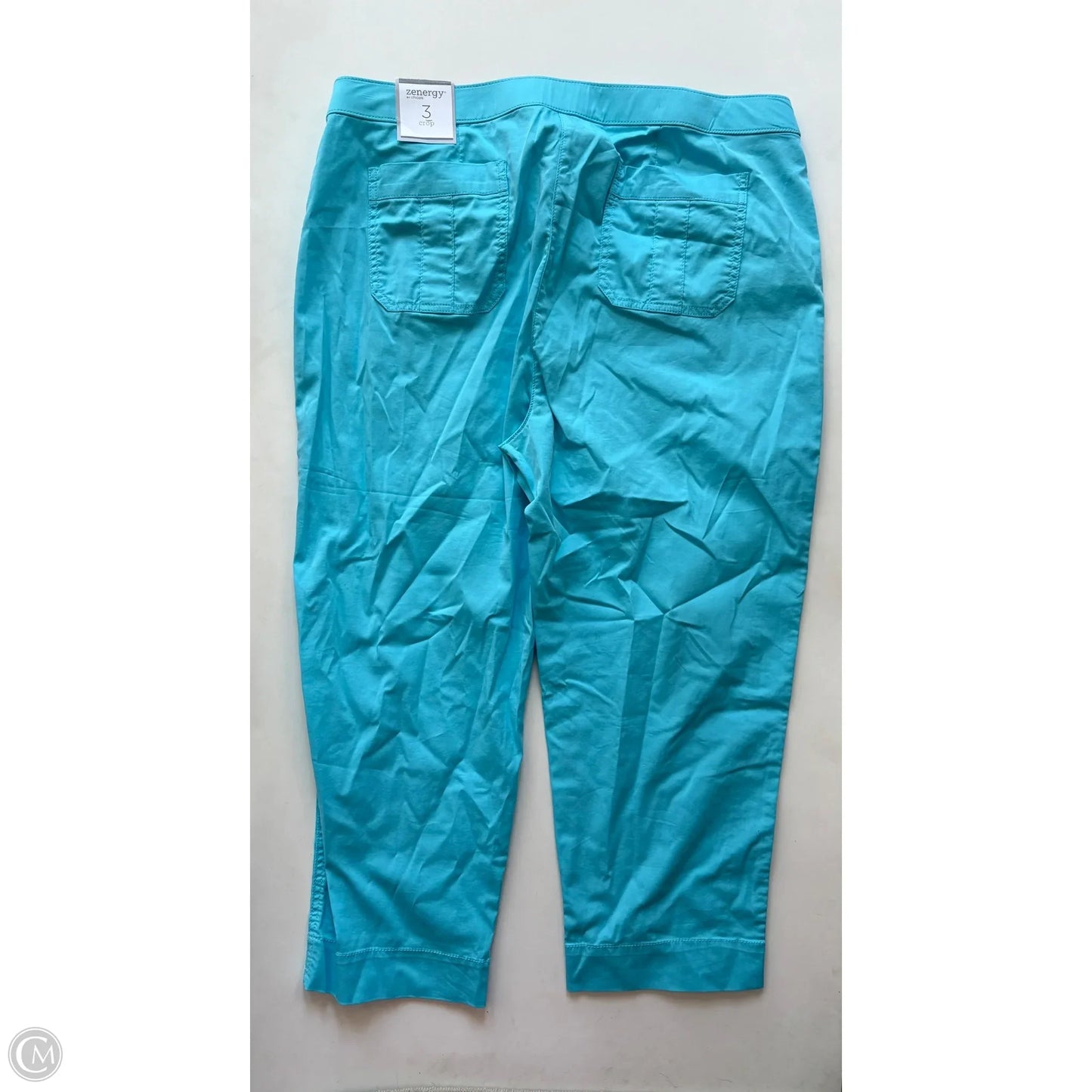 Pants Cropped By Chicos In Blue, Size: L