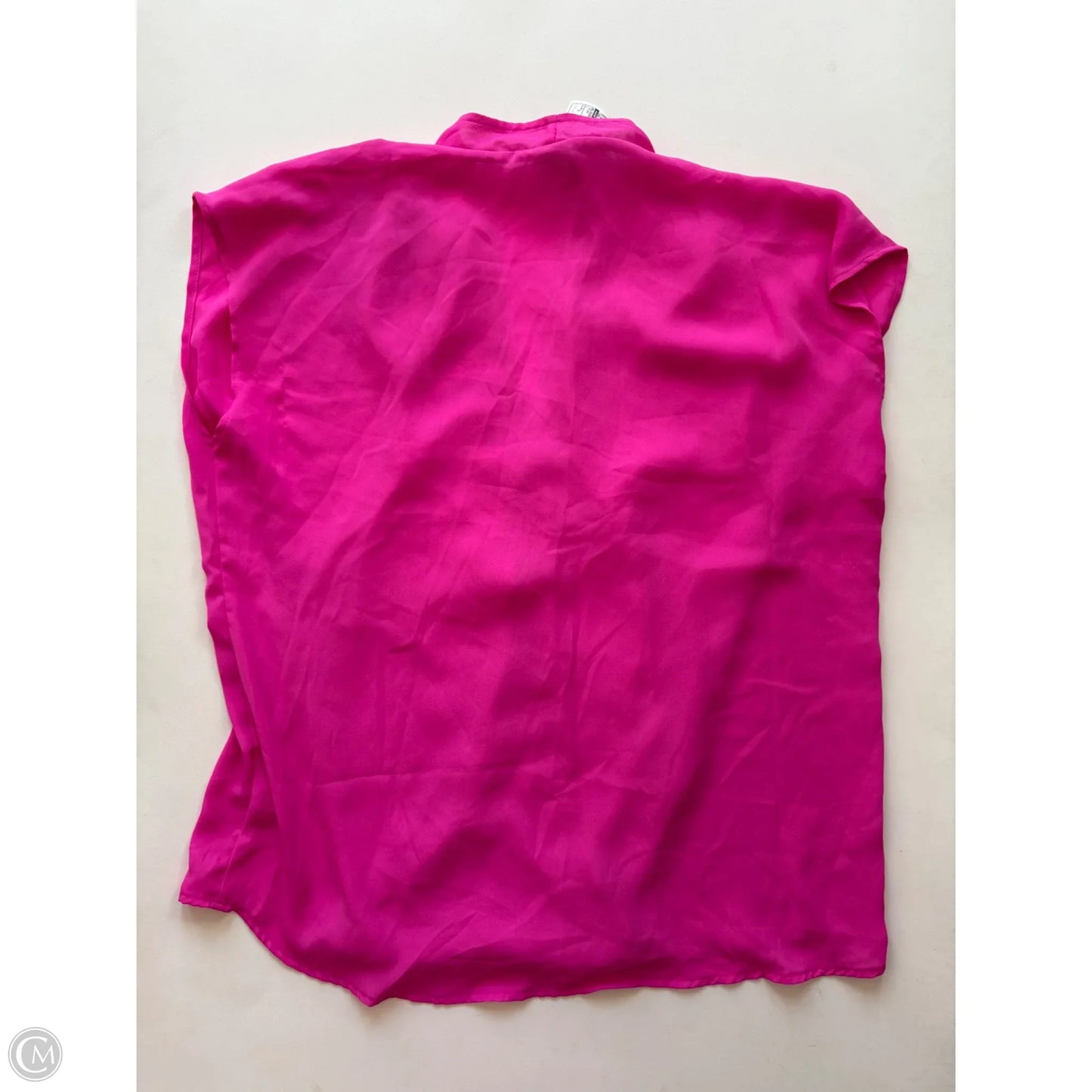 Blouse Short Sleeve By Worthington In Pink, Size: L