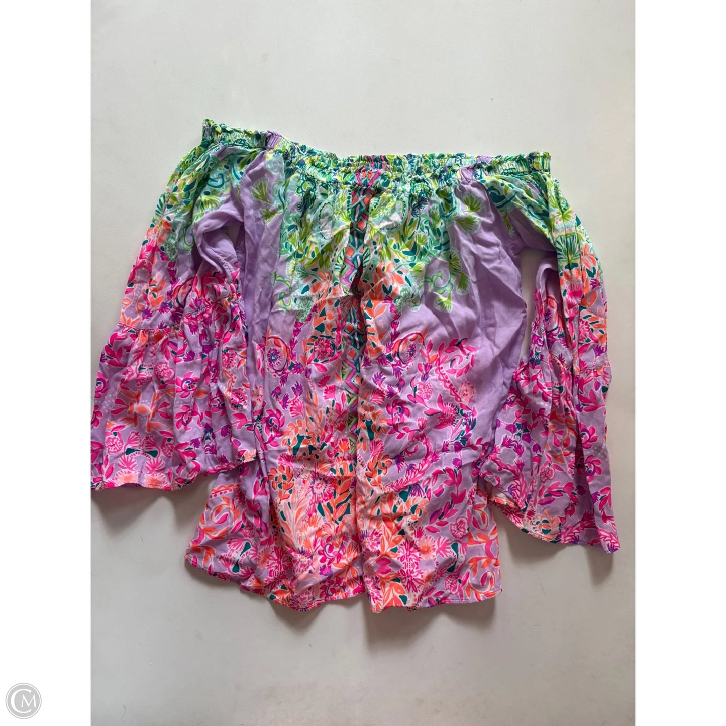 Top Long Sleeve Designer By Lilly Pulitzer In Multi-colored, Size: Xs