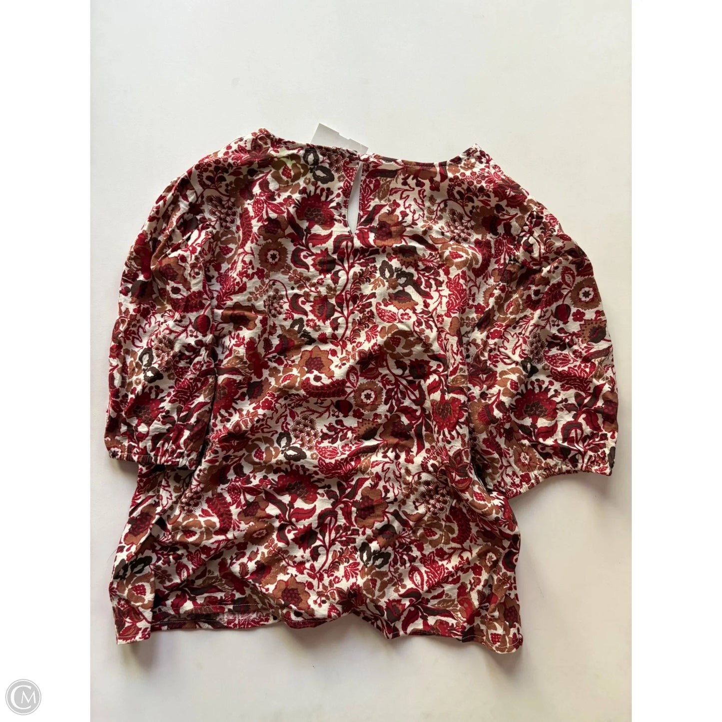 Top Short Sleeve By Sam Edelman In Floral Print, Size: M