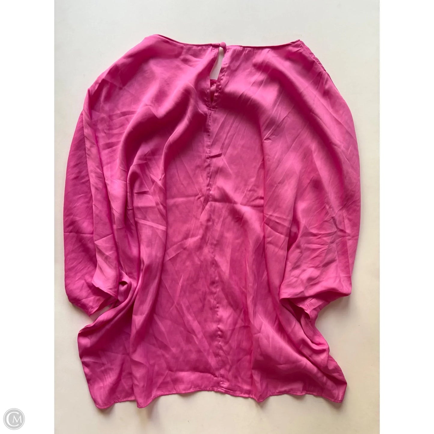 Blouse Short Sleeve By Ee Some In Pink, Size: M