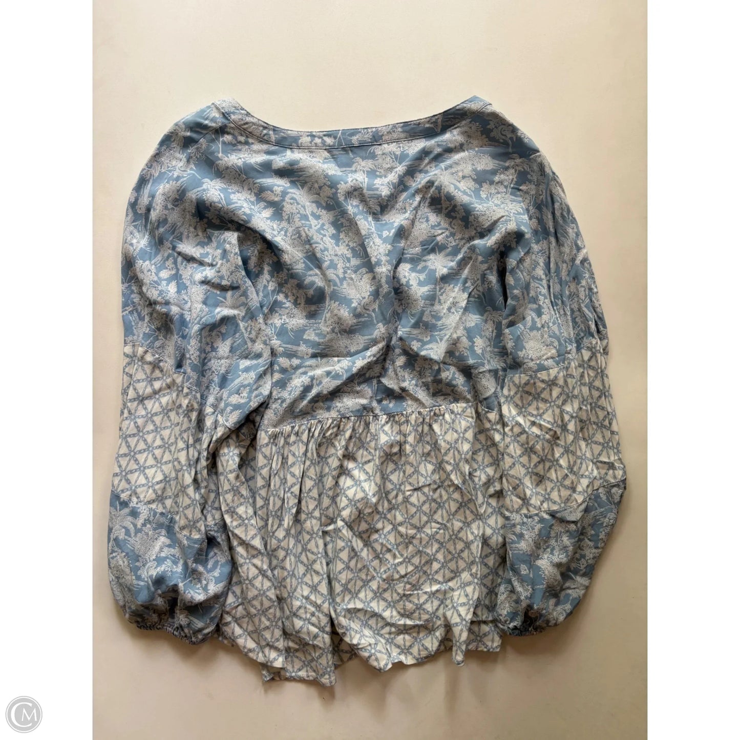 Top Long Sleeve By New Directions In Blue, Size: Xl