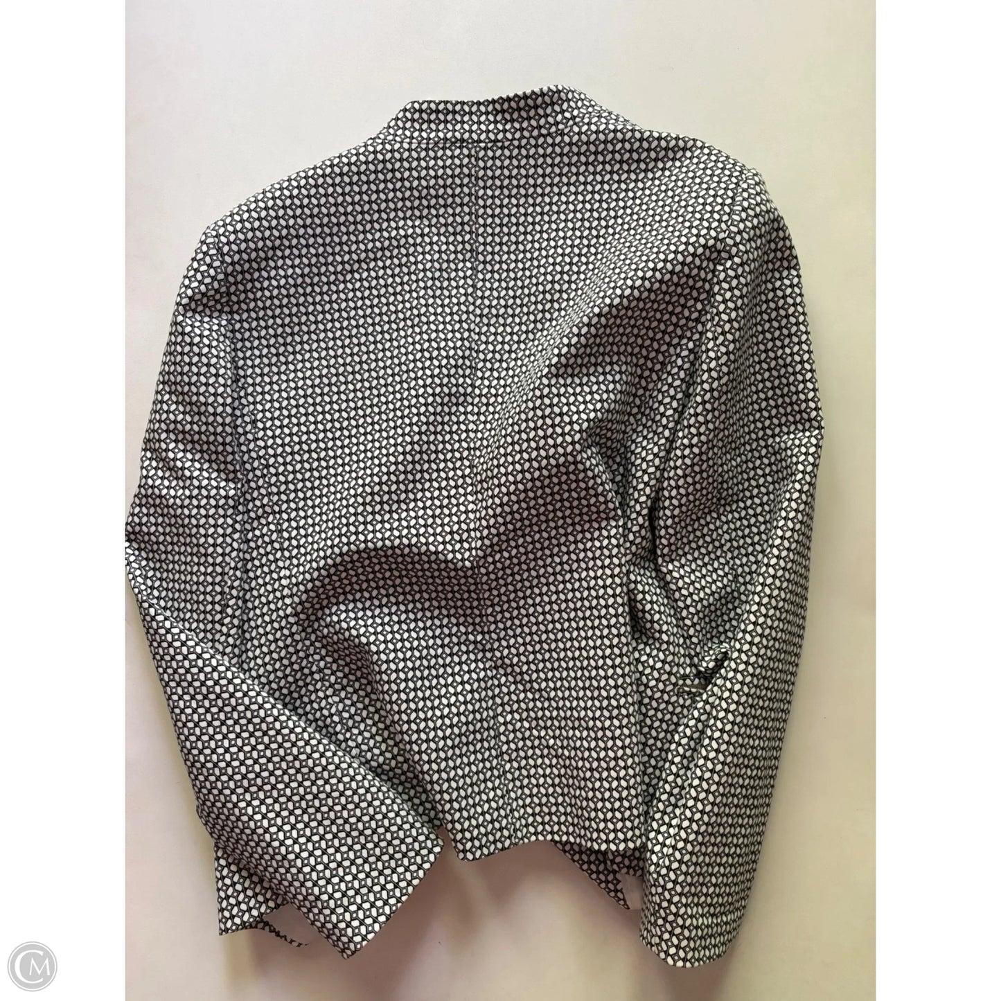 Blazer By Carmen By Carmen Marc Valvo In Black & White, Size: L